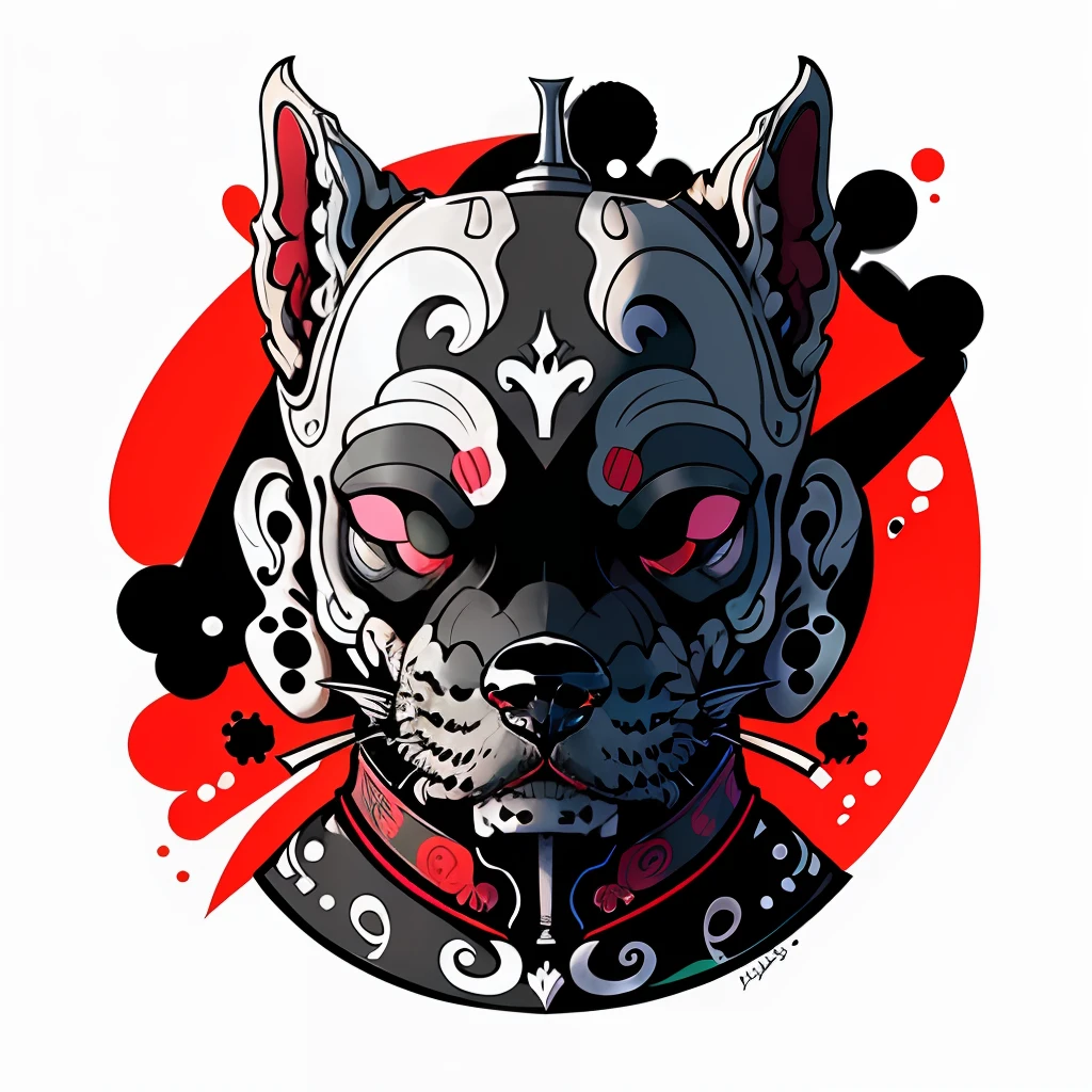 Dog in the style of 0mib