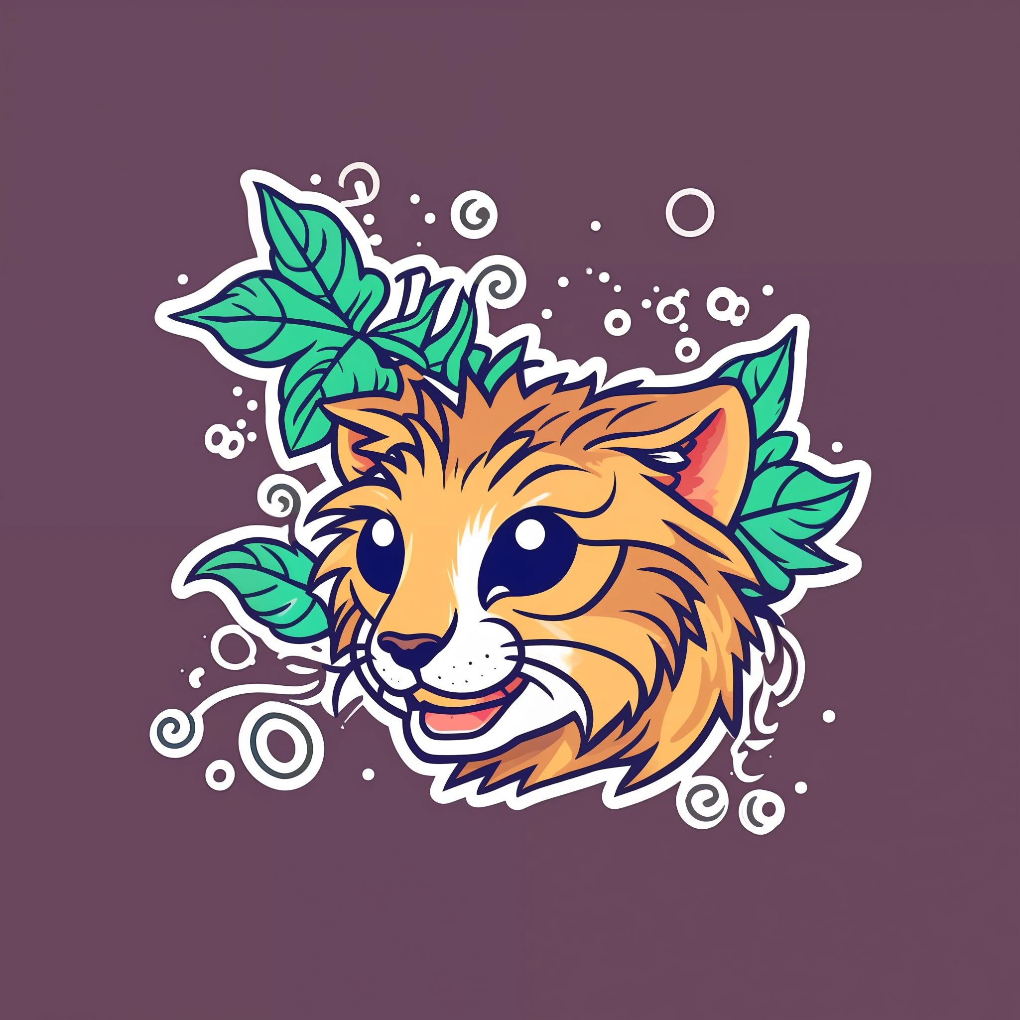 STICKER, A detailed illustration a print of vivid cute cheetah head, fantasy flowers splash, vintage t-shirt design, in the style of Studio Ghibli, dynamic flora pastel tetradic colors, 3D vector art, cute and quirky, fantasy art, watercolor effect, bokeh, Adobe Illustrator, hand-drawn, digital painting, low-poly, soft lighting, bird's-eye view, isometric style, retro aesthetic, focused on the character, 4K resolution, photorealistic rendering, using Cinema 4D,