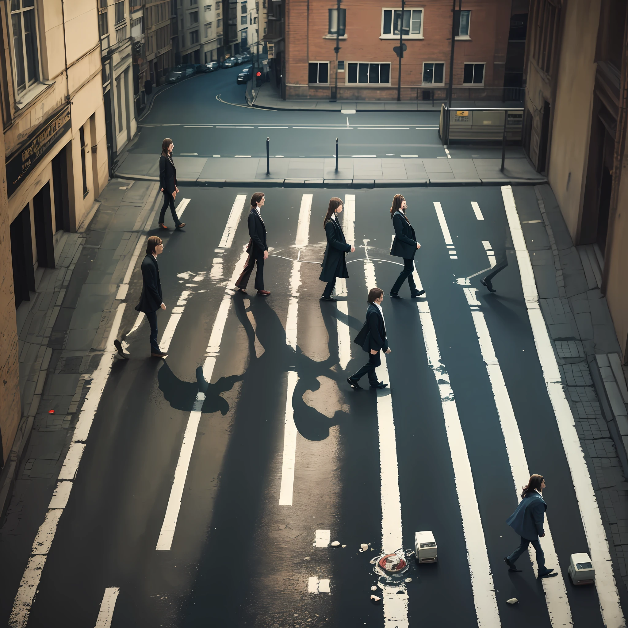 Beatles Abbey Road, realistic --auto