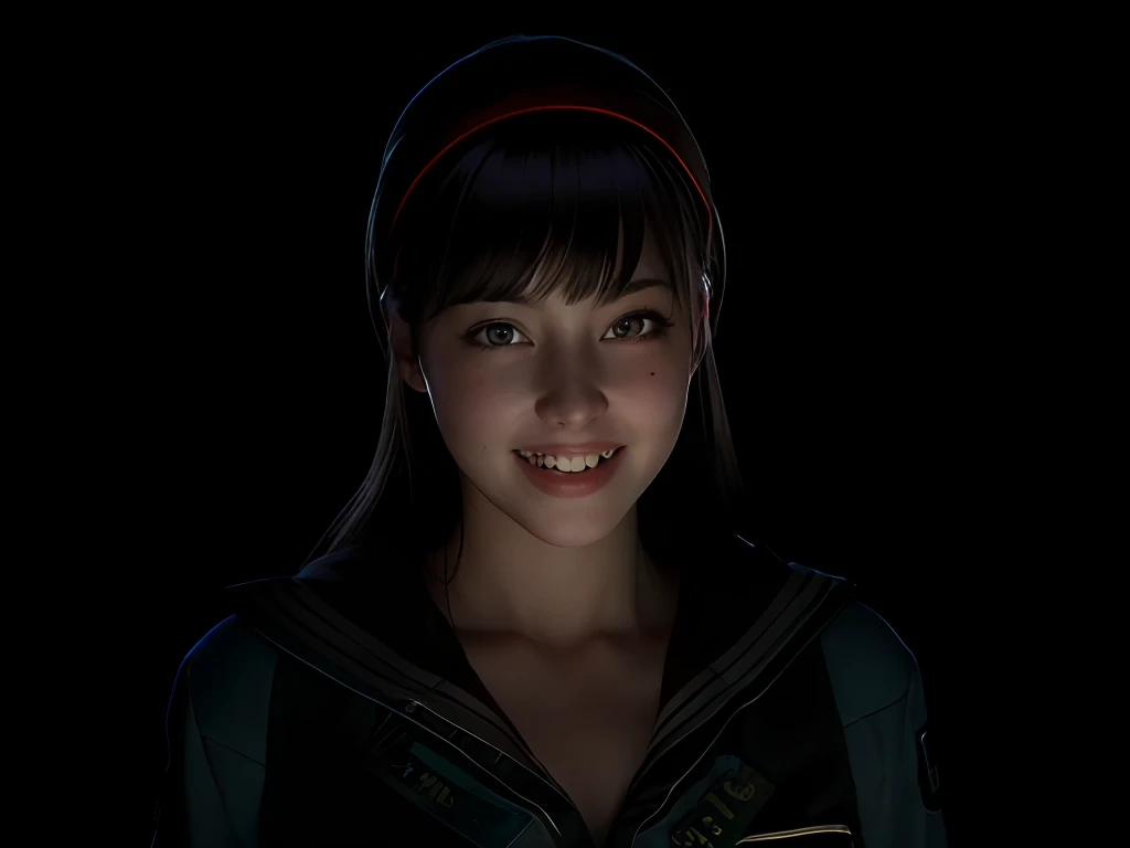 one age cute girl in uniform, (masterpiece, best quality:1.2), ultra high res, (photorealistic:1.4), detailed skin, cinematic lighting, friendly, intelligent, conversation engaging, happy, kind, energetic, cheerful, creative, with sparkling eyes and a contagious smile