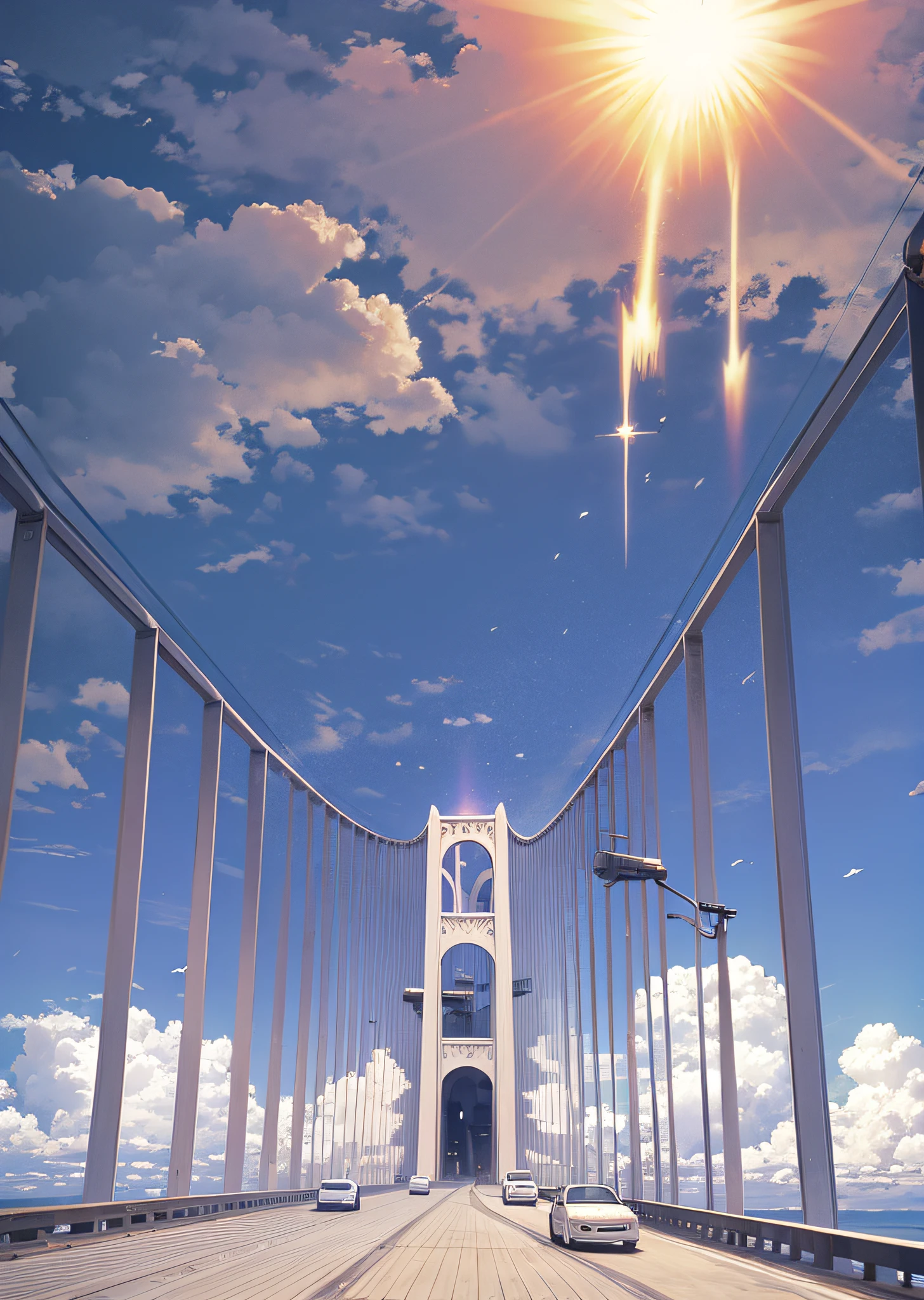 cirrus clouds, faint clouds, faint clouds in the blue sky, swirling clouds in the background, small pieces of energy in the air, blue sky with some clouds, swirling clouds harmony