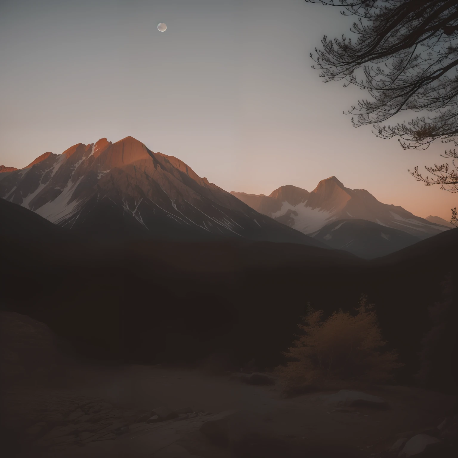 Landscape with professional camera