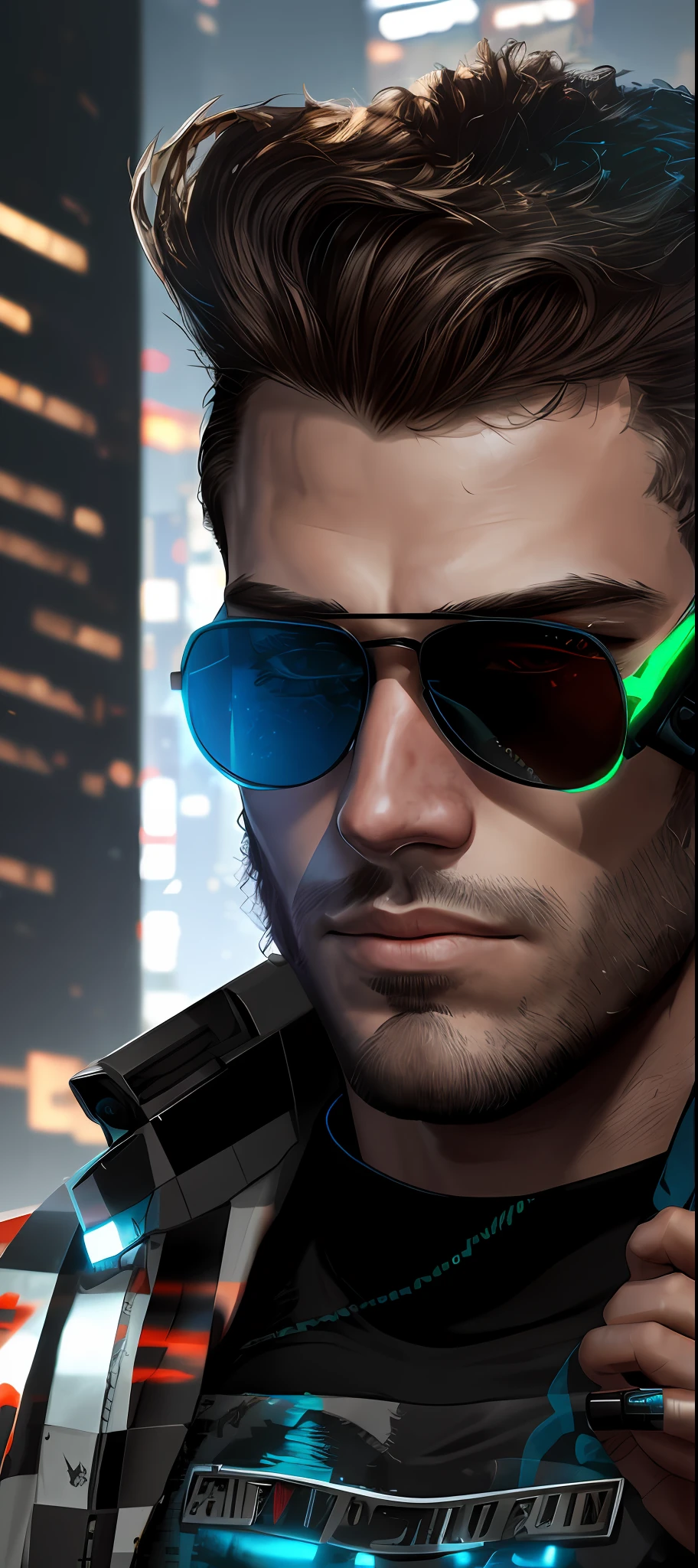 Change background cyberpunk handsome boy, realistic face, 8k, ulta realistic ,