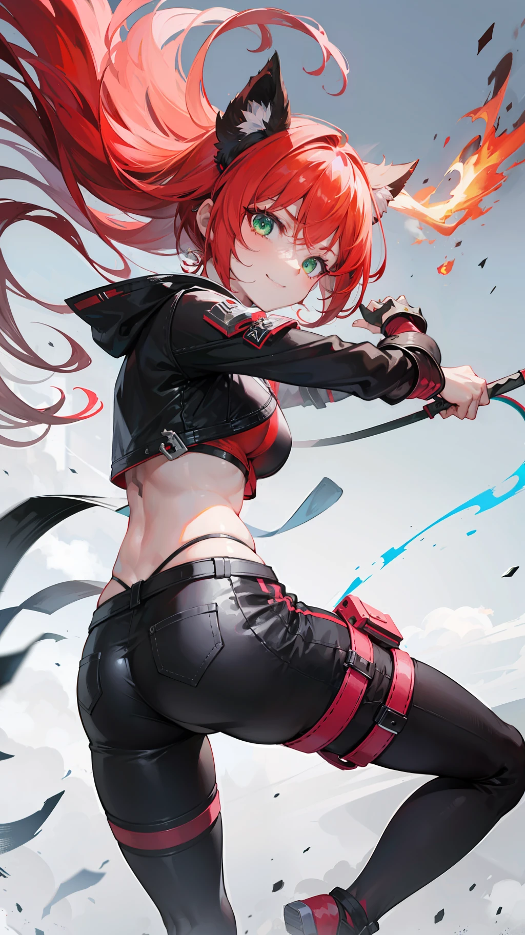 Description: A feisty and confident girl with fiery red hair, vibrant green eyes, and a charming smile. She dresses in punk-inspired fashion with unique accessories.
Personality: Aiko is fiercely independent, spirited, and never backs down from a challenge. She has a strong sense of justice and fights for the underdog.
Abilities: Skilled in parkour and acrobatics, specializing in close combat using a pair of electrified gauntlets.