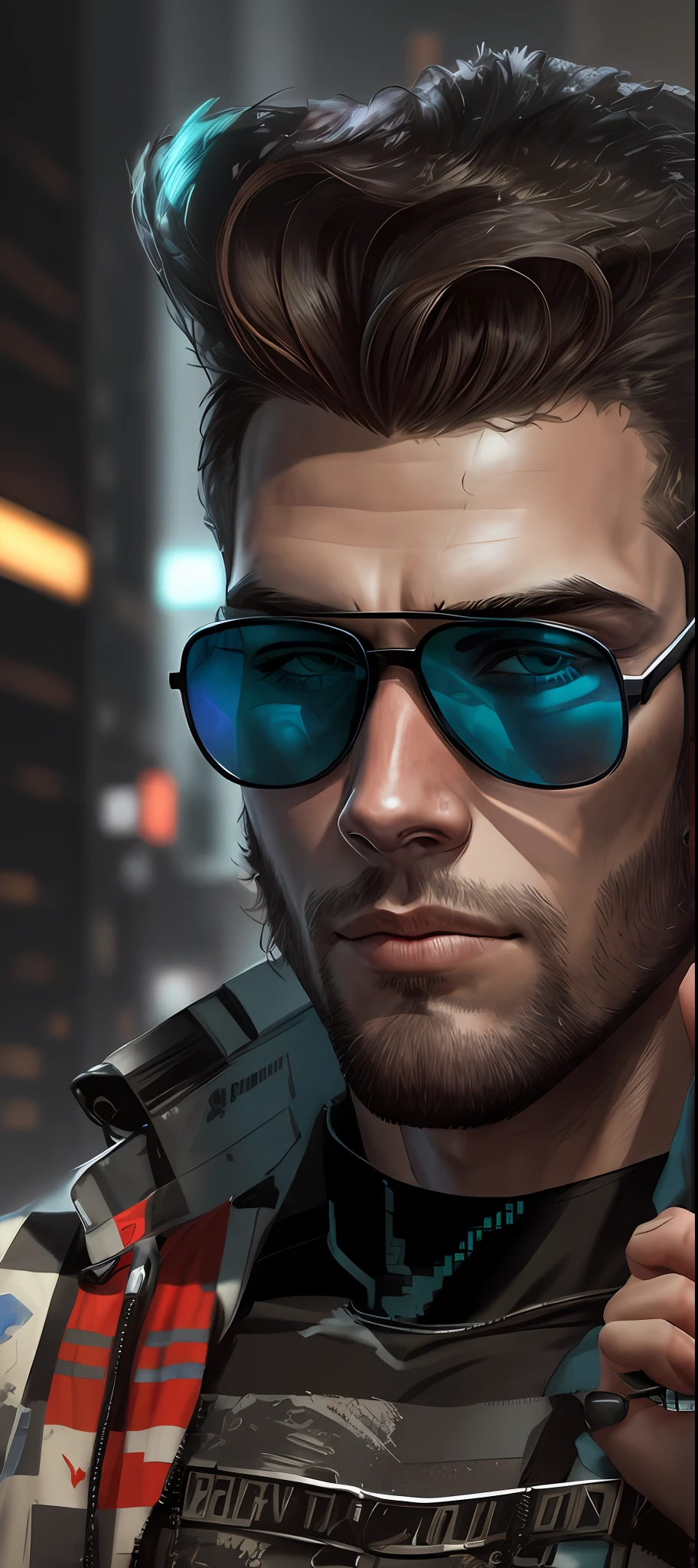 Change background cyberpunk handsome boy, realistic face, 8k, ulta realistic ,