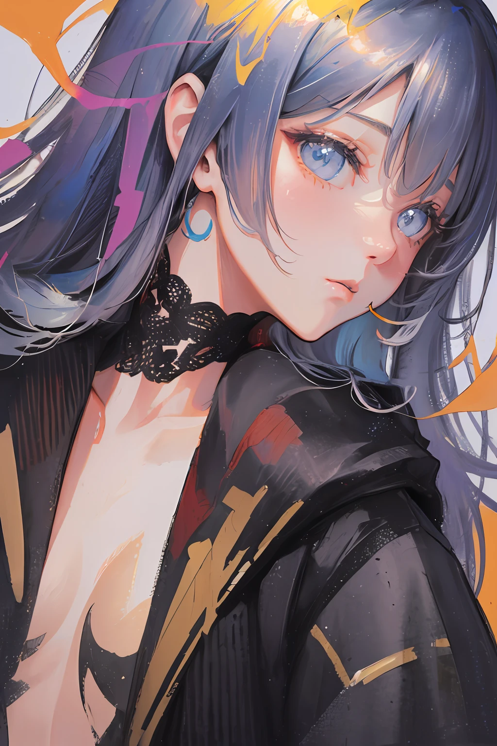 Fine brush, beautiful. Detailed drawings. High image quality,ultra detailed, detailed watercolor and pencil and black ink, soft and fantastic, pastel, 《(Colored pencils, glaze overcoat, thick impasto, creation of light and ,花鳥風月