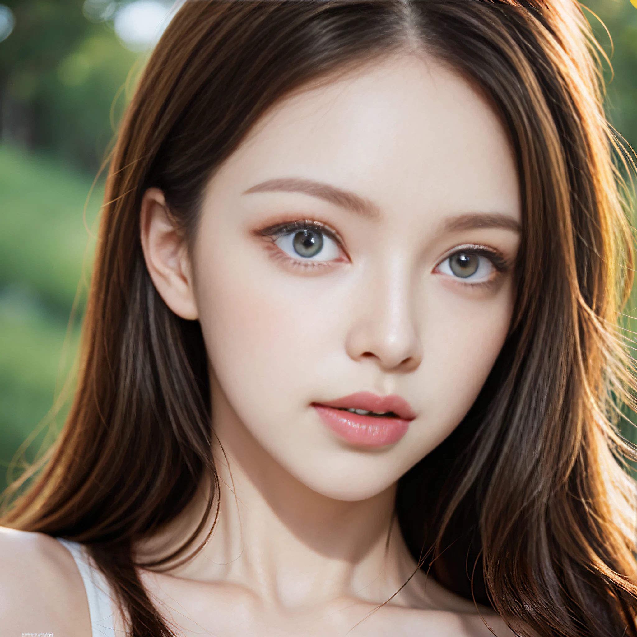 (masterpiece), (best quality), (realistic), attractive daughter, beautiful portrait, transparent eyes, beautiful eyes, beautiful nose, beautiful mouth, pretty lips, fine-grained skin, portrait shooting, long hair, elegant face, beautiful woman with perfect figure: 1.4, (photorealistic: 1.4), RAW photo,