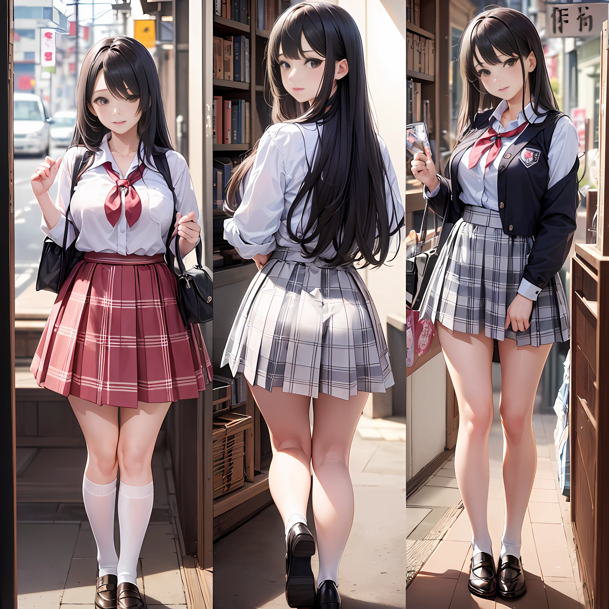 Top Quality, 8k, Natural Light, ((((Be sure to show panties)))),Mini skirt, White panties 2.0, White bra, White shirt, Blue plaid skirt, Beautiful sexy photos, ((Japan schoolgirl school girl, school girl, uniform, panties, full body, lifting skirt, multiple girls, group photo, lineup, harem, 6 + girls: 1.5))), adult, craving, Japan woman, lift up skirt 2.0, show panties 2.0, beautiful legs, beautiful face, big ass, angle from below,