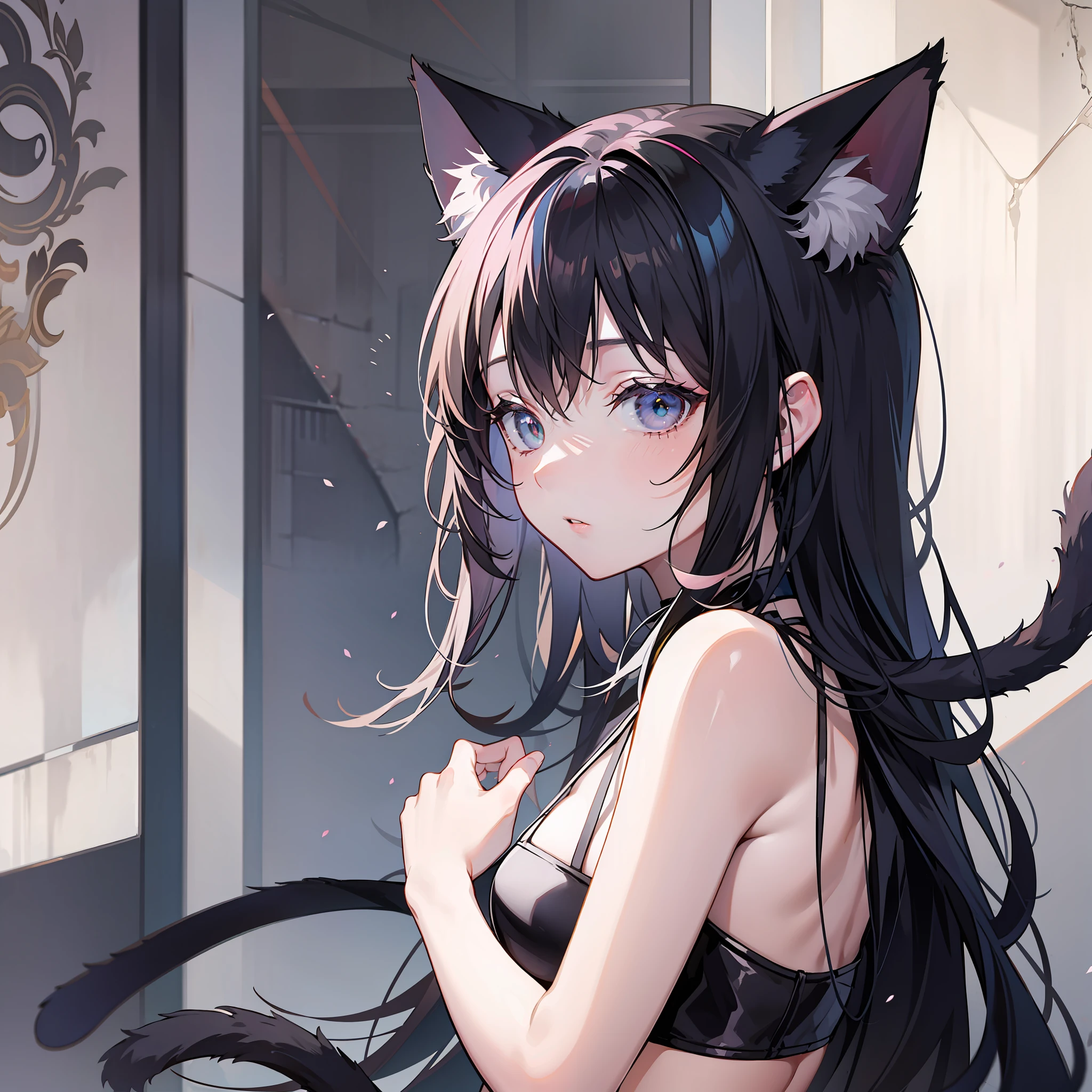 Trend, cat ears, tail