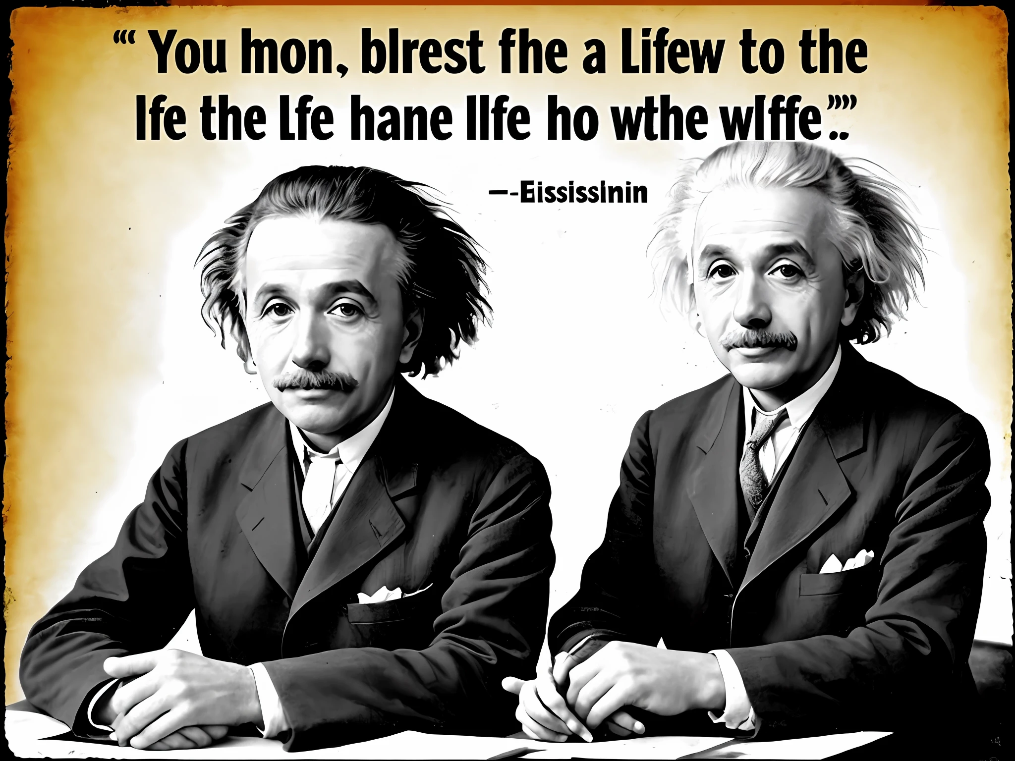 Einstein thought about life
