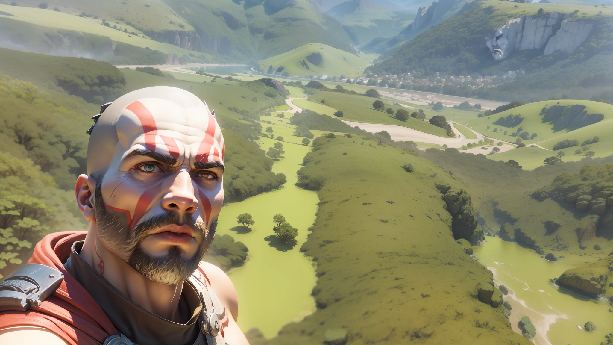 Tranformar esse rosto no god of war