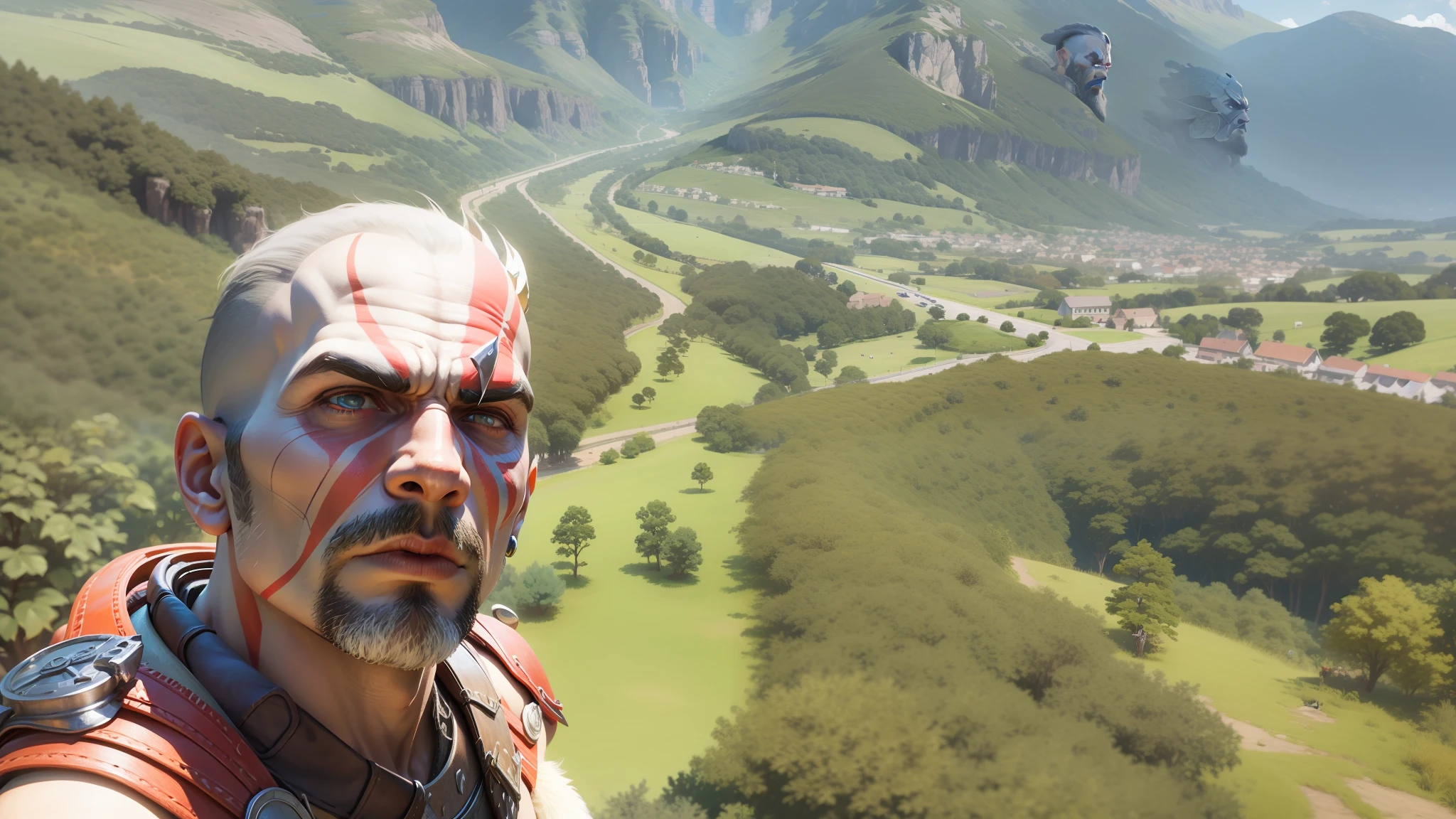 Tranformar esse rosto no god of war
