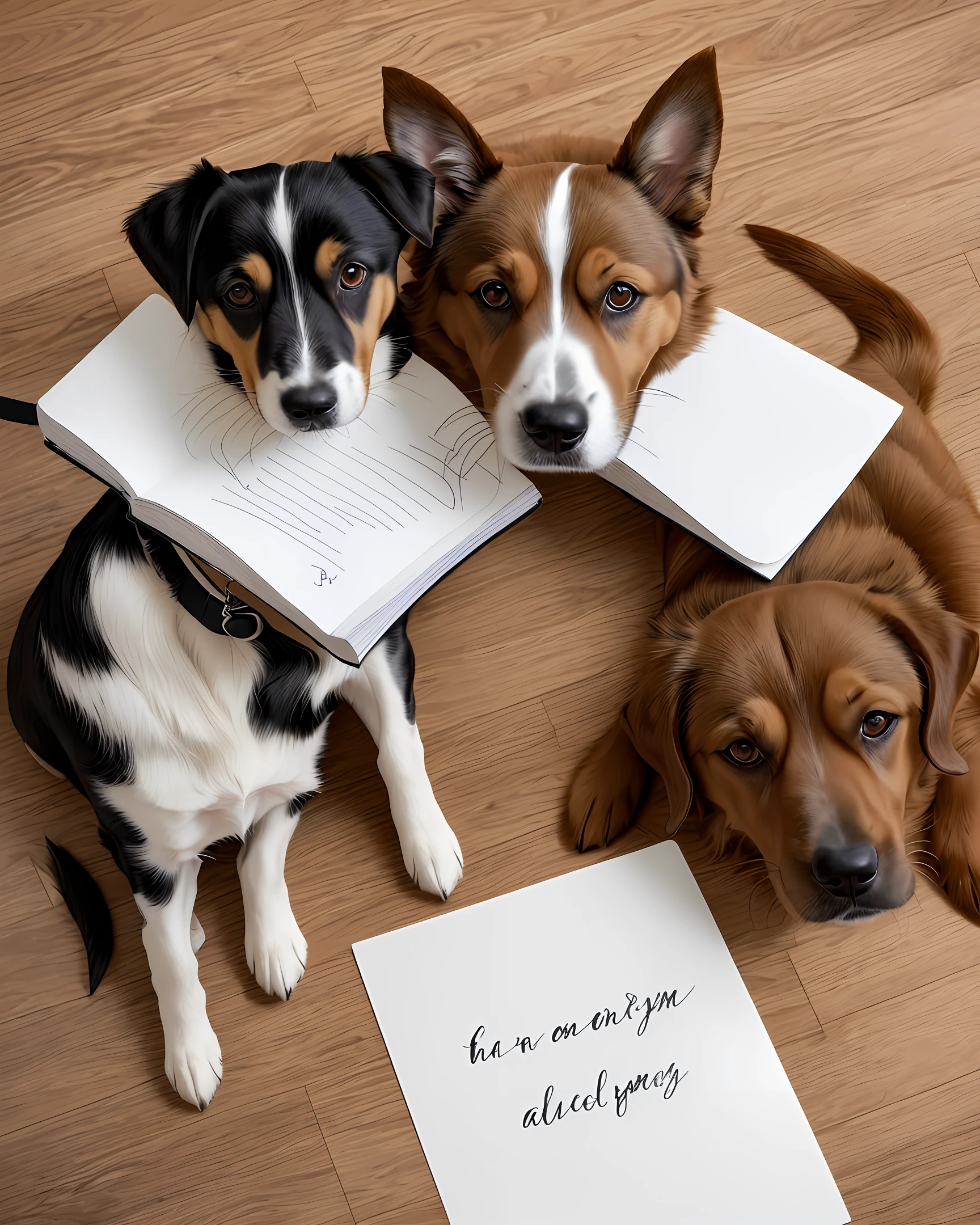 Handwritten dog