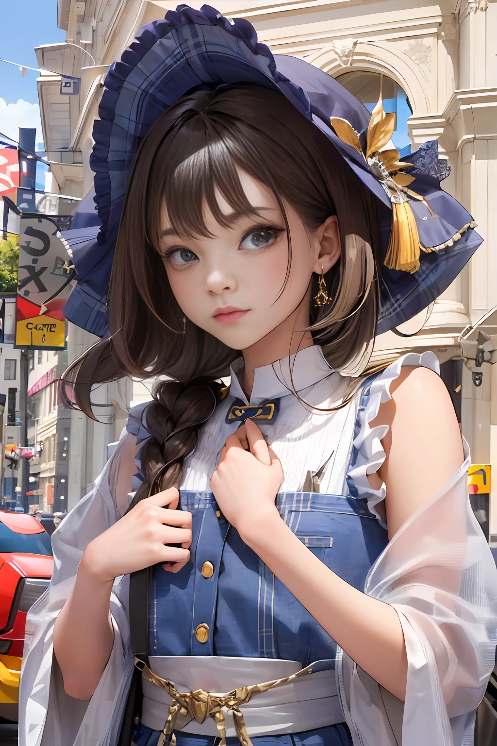 (Seven-doppelganger shot: 1.8), (smaller head: 1.8), (height point: 1.8).