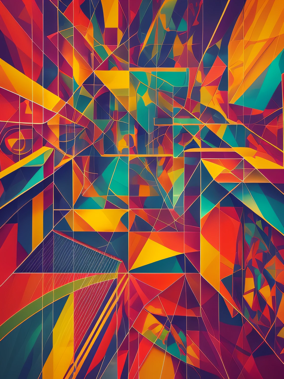 "Illustrative painting of a decorative plaque for a barber shop with a modern and unique artistic style. The image should portray an abstract and bold design, with elements that convey the energy and creativity of the barbershop. The board should have a solid background of vibrant color, such as red, blue, or green. The artistic style can be surrealist or expressionist, with abstract shapes and contrasting colors. The sign should feature a stylized logo of the barbershop, with dynamic lines and stylized elements related to the male haircut. The lighting can be intense, creating dramatic shadow and light effects. The image resolution should be high, at least 8K, to capture the complexity and detail of the abstract design. The card must be positioned at a dynamic angle, such as a perspective shot or a bottom-up shot. The lens used for the image should be a wide-angle lens to create a sense of immersion and magnify the abstract shapes."