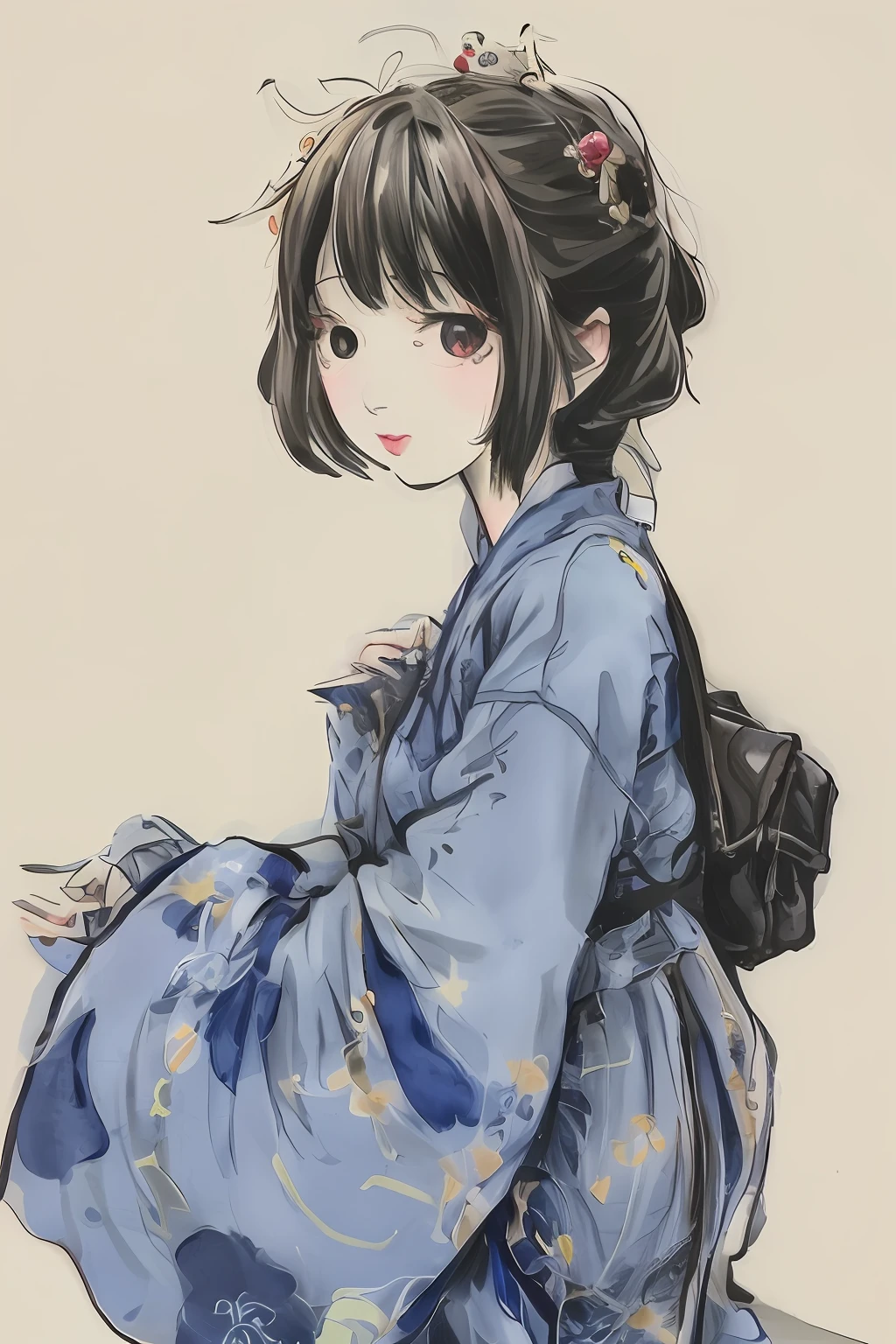 Antique anime women are cute