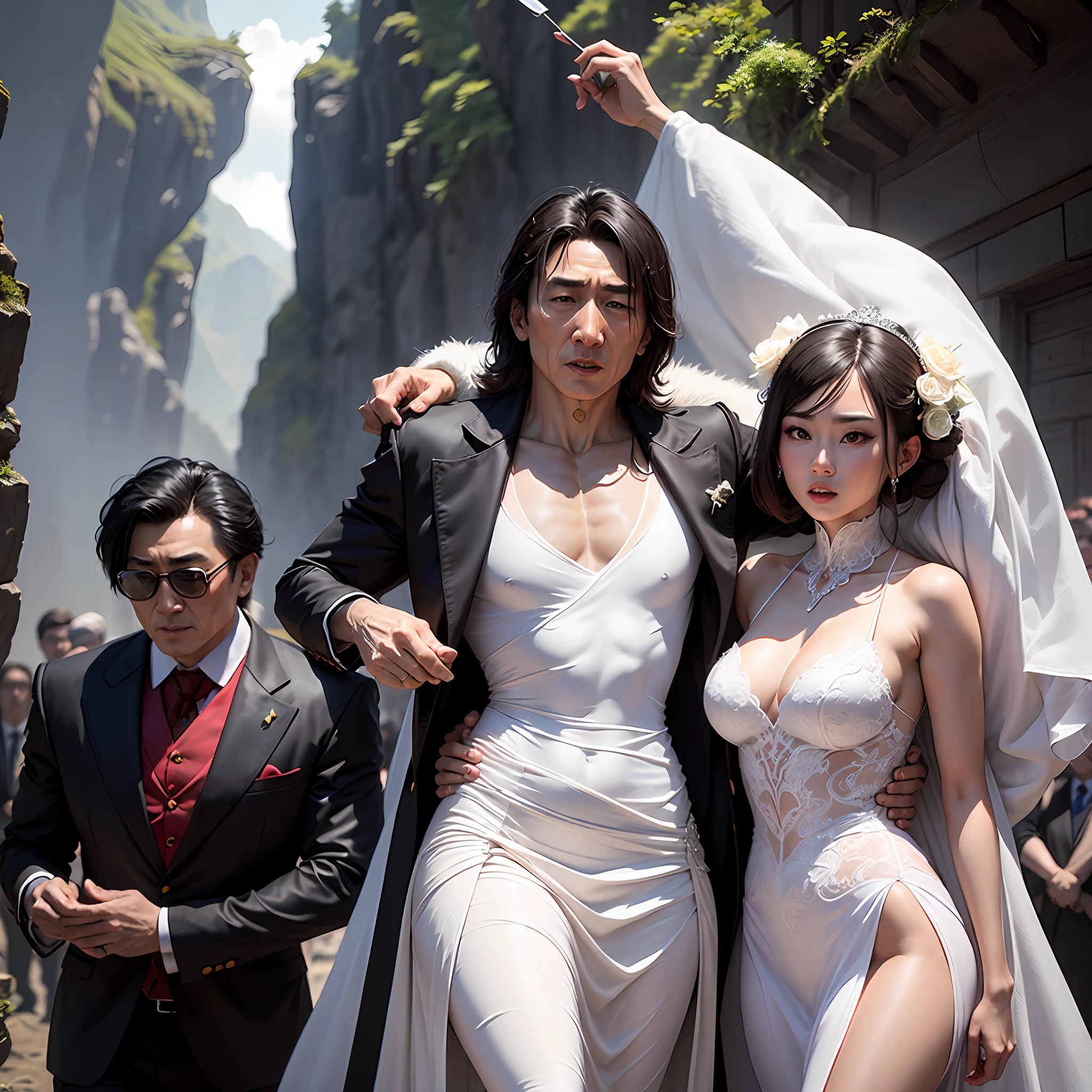 The adventures of Jackie Chan, the demon Bogang of the mountain, wearing a wedding dress --auto