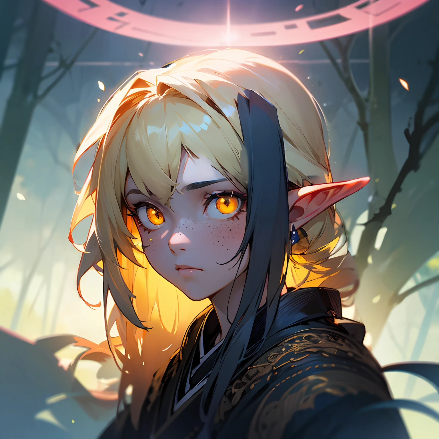 bright golden eyes