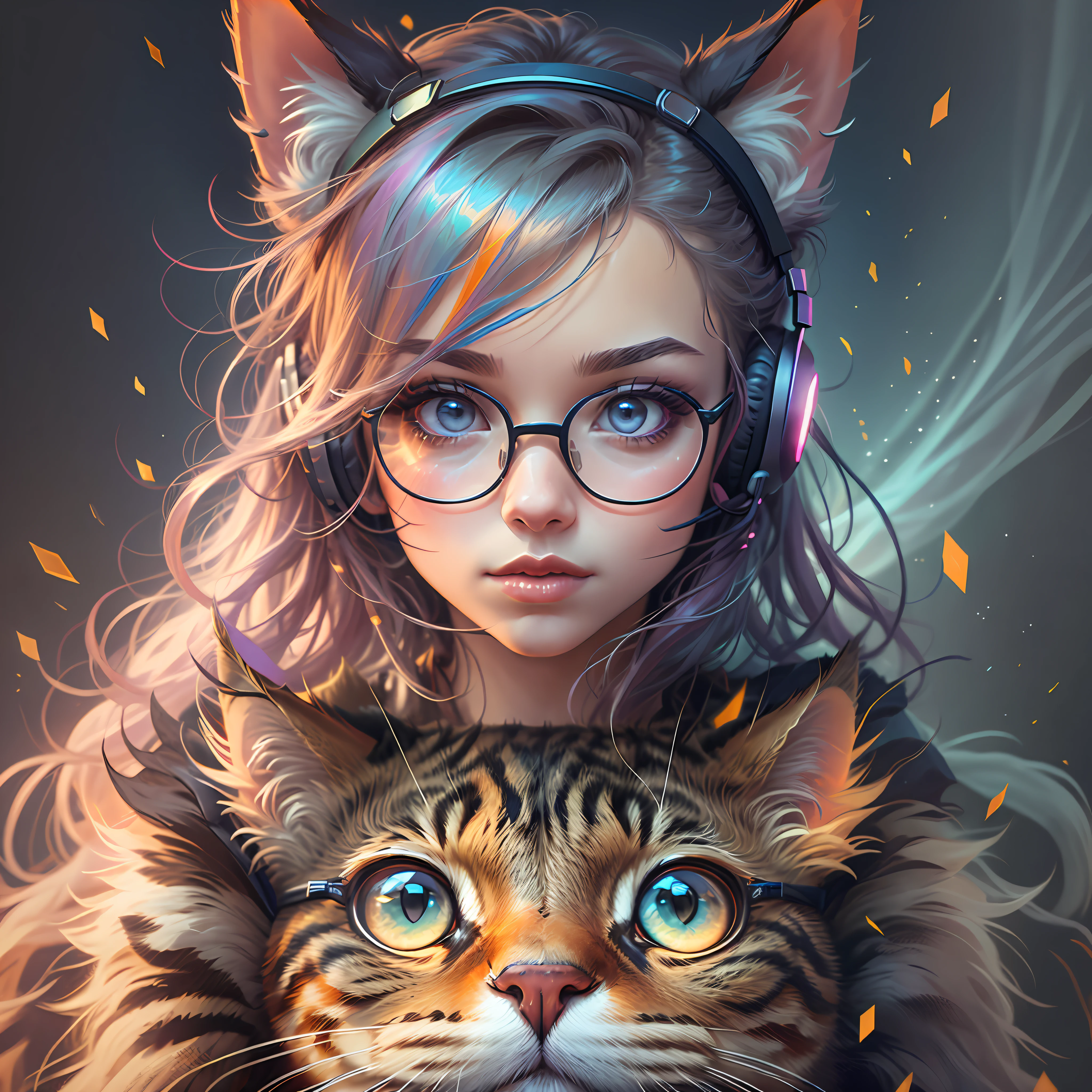 cat with headset in ears, glasses, music,
yang08k, photography, beautiful, black background, colorful, realistic,
masterpieces, high quality, best quality, formal art, beautiful and aesthetic,detailed fingers,beautiful hands,