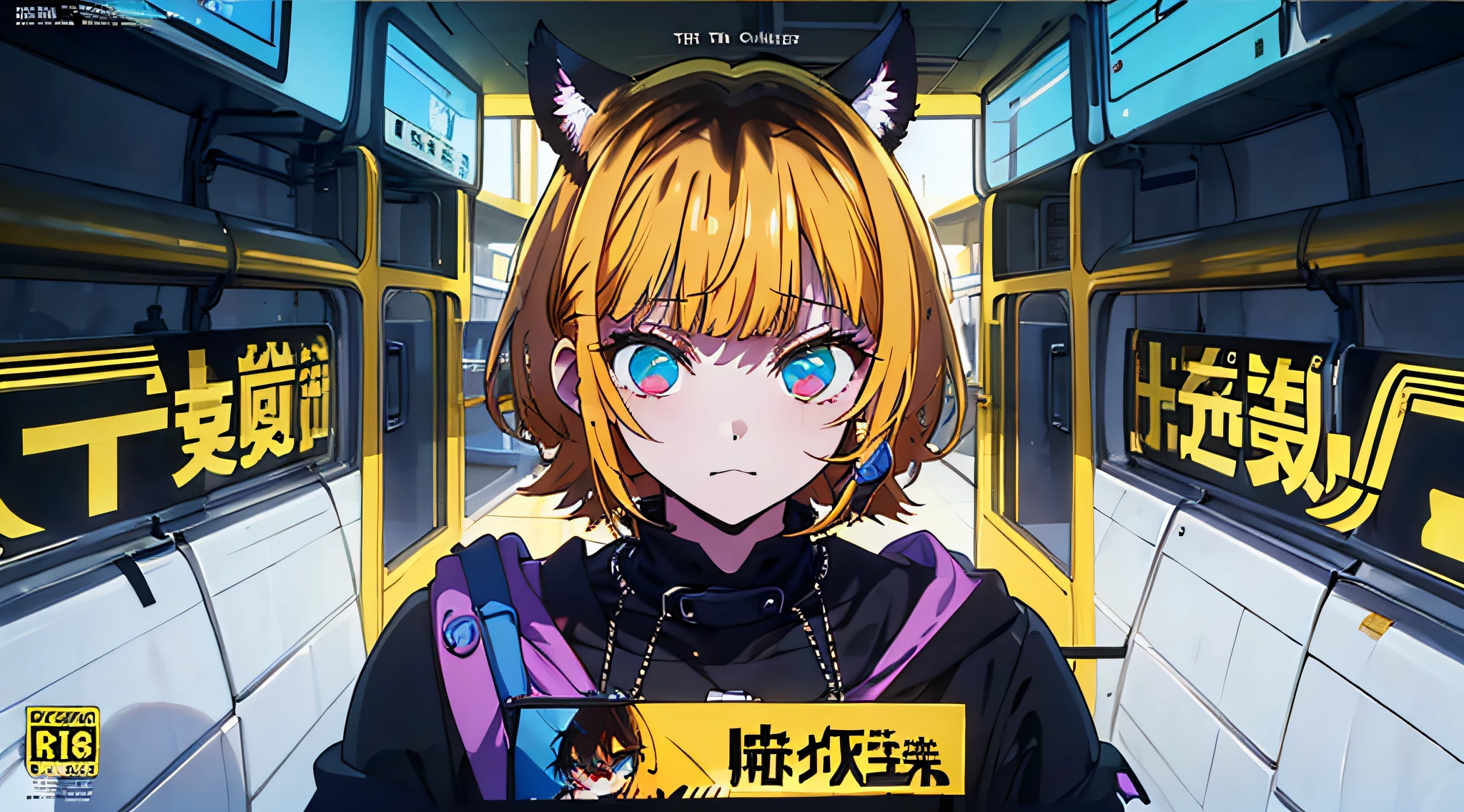 (((dramatic))), (((gritty))), (((intense)))) The movie poster features as the central character. She is shy in the center of the poster, wearing idol outfit, and a determined expression on her face. The background is dark and gritty, with a feeling of drunkenness. The text is bold and eye-catching, with catchy slogans that add to the overall drama and excitement. The color palette is dominated by dark colors, dotted with bright colors, giving the poster a dynamic and visual impact, tachi-e (magazine:1.3), (cover-style:1.3), fashionable, vibrant, outfit, posing, front, colorful, dynamic, background, element, confident, expressive, holding, statement, attachment, majestic, coiled, around, touch, scene, text, cover, bold, eye-catching, title, fashion, font, catchy, title, bigger, eye-catching, modern, trendy, focused, stylish, 1 girl, Battle shonen