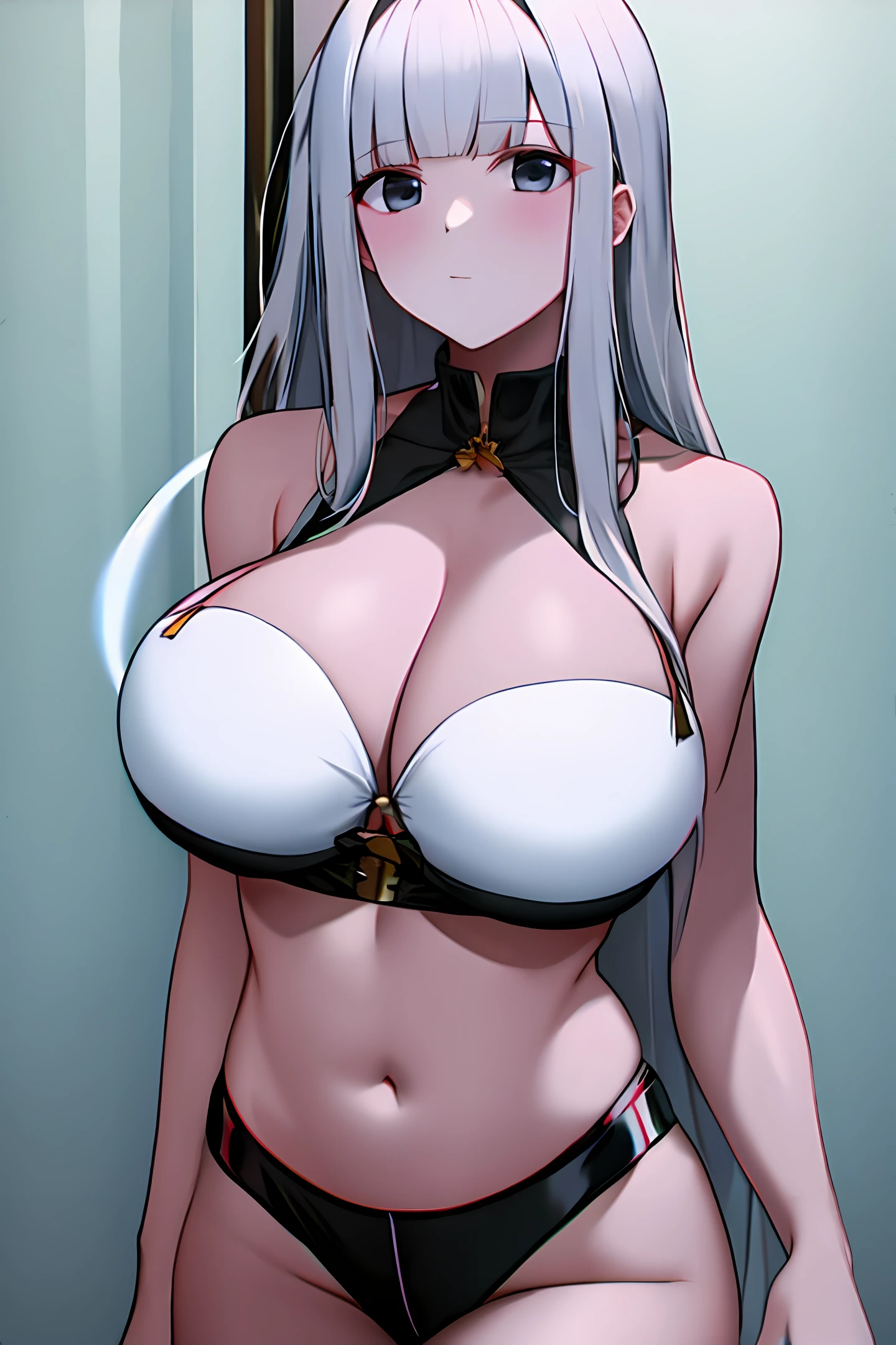 Female Ghost Long Bangs Big Tits Fair Skin