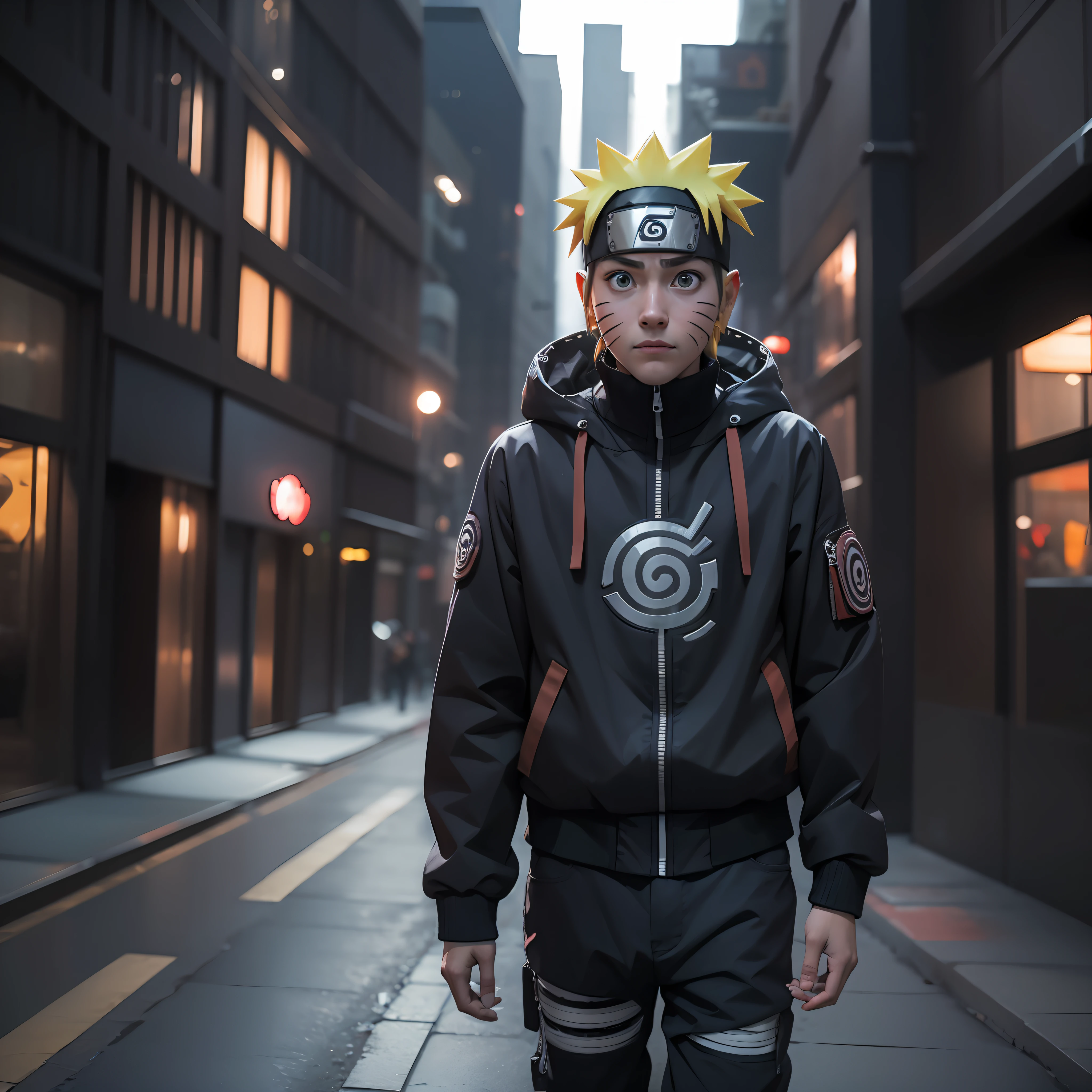 make a naruto in realistic 3D style --auto