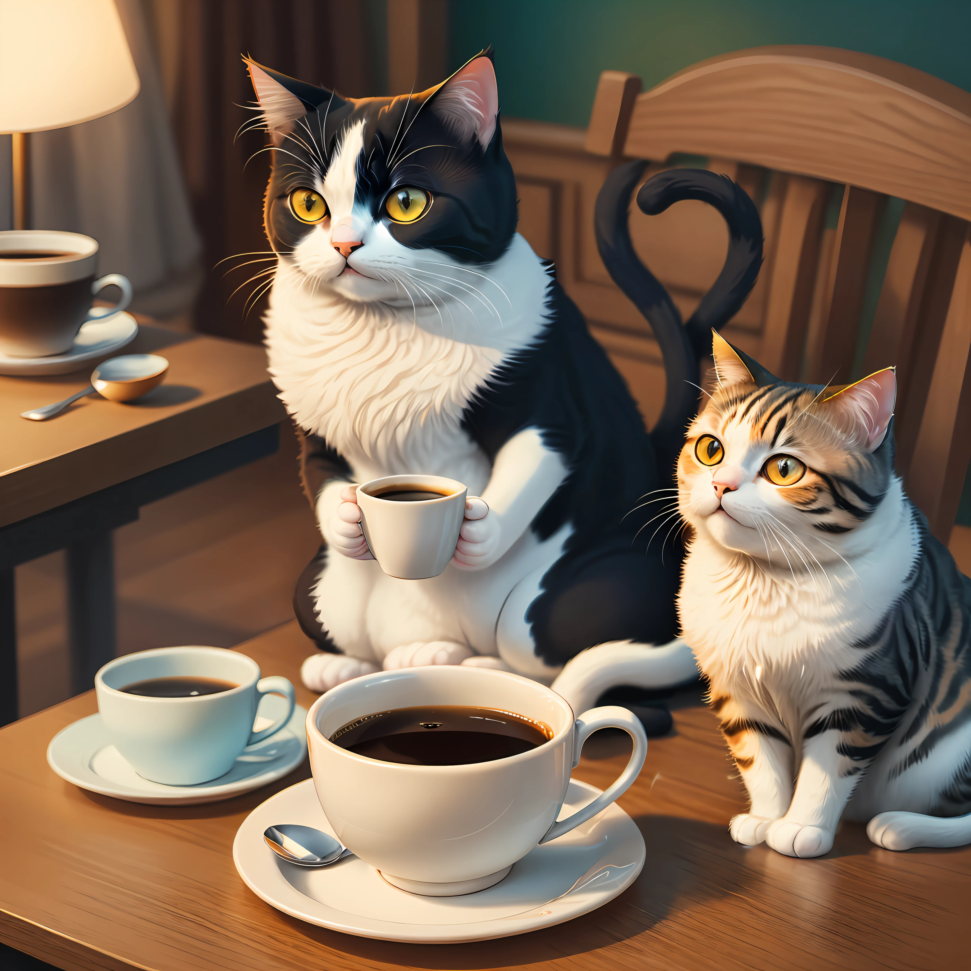 "Full details of the cat's paw"