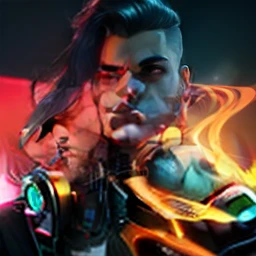 Change background cyberpunk handsome boy, realistic face, 8k ultra realistic