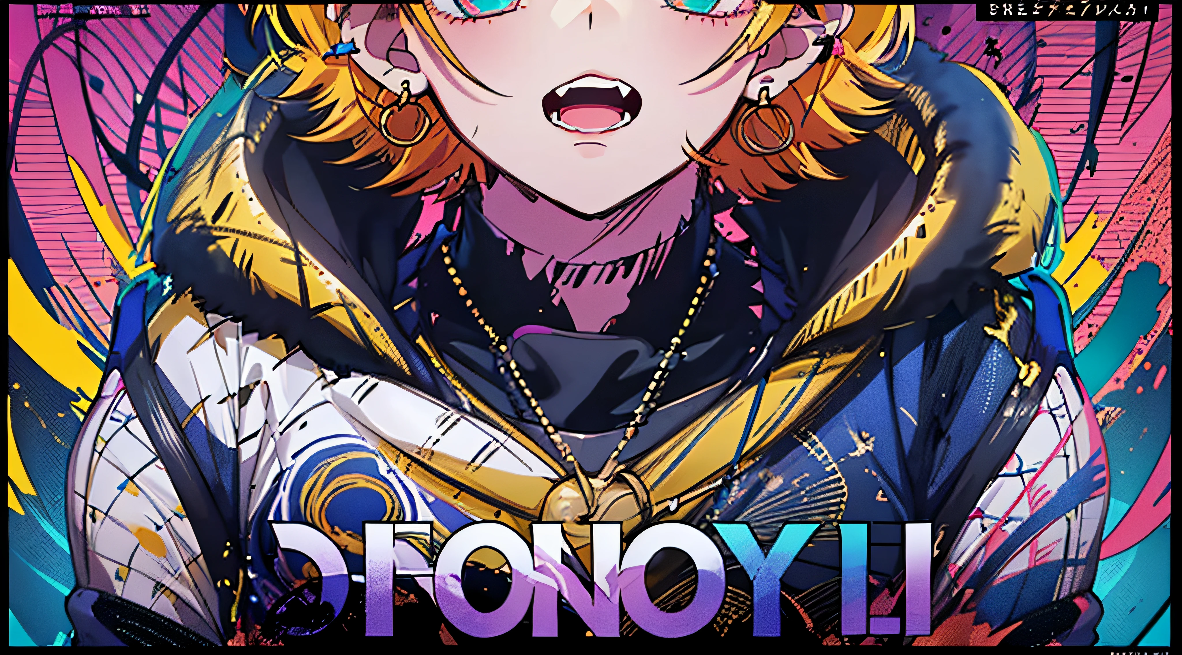 (((dramatic))), (((gritty))), (((intense)))) The movie poster features as the central character. She is shy in the center of the poster, wearing idol outfit, and a determined expression on her face. The background is dark and gritty, with a feeling of drunkenness. The text is bold and eye-catching, with catchy slogans that add to the overall drama and excitement. The color palette is dominated by dark colors, dotted with bright colors, giving the poster a dynamic and visual impact, tachi-e (magazine:1.3), (cover-style:1.3), fashionable, vibrant, outfit, posing, front, colorful, dynamic, background, element, confident, expressive, holding, statement, attachment, majestic, coiled, around, touch, scene, text, cover, bold, eye-catching, title, fashion, font, catchy, title, bigger, eye-catching, modern, trendy, focused, stylish, 1 girl, Battle shonen