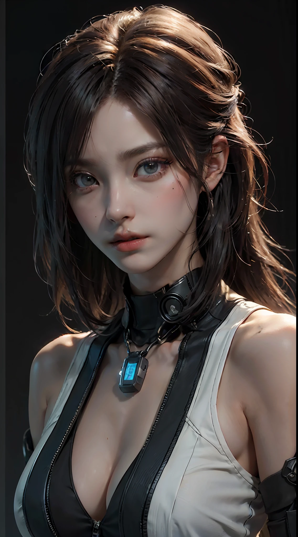 ((Best quality)), ((masterpiece)), (detailed:1.4), 3D, an image of a beautiful cyberpunk female,HDR (High Dynamic Range),Ray Tracing,NVIDIA RTX,Super-Resolution,Unreal 5,Subsurface scattering,PBR Texturing,Post-processing,Anisotropic Filtering,Depth-of-field,Maximum clarity and sharpness,Multi-layered textures,Albedo and Specular maps,Surface shading,Accurate simulation of light-material interaction,Perfect proportions,Octane Render,Two-tone lighting,Wide aperture,Low ISO,White balance,Rule of thirds,8K RAW,