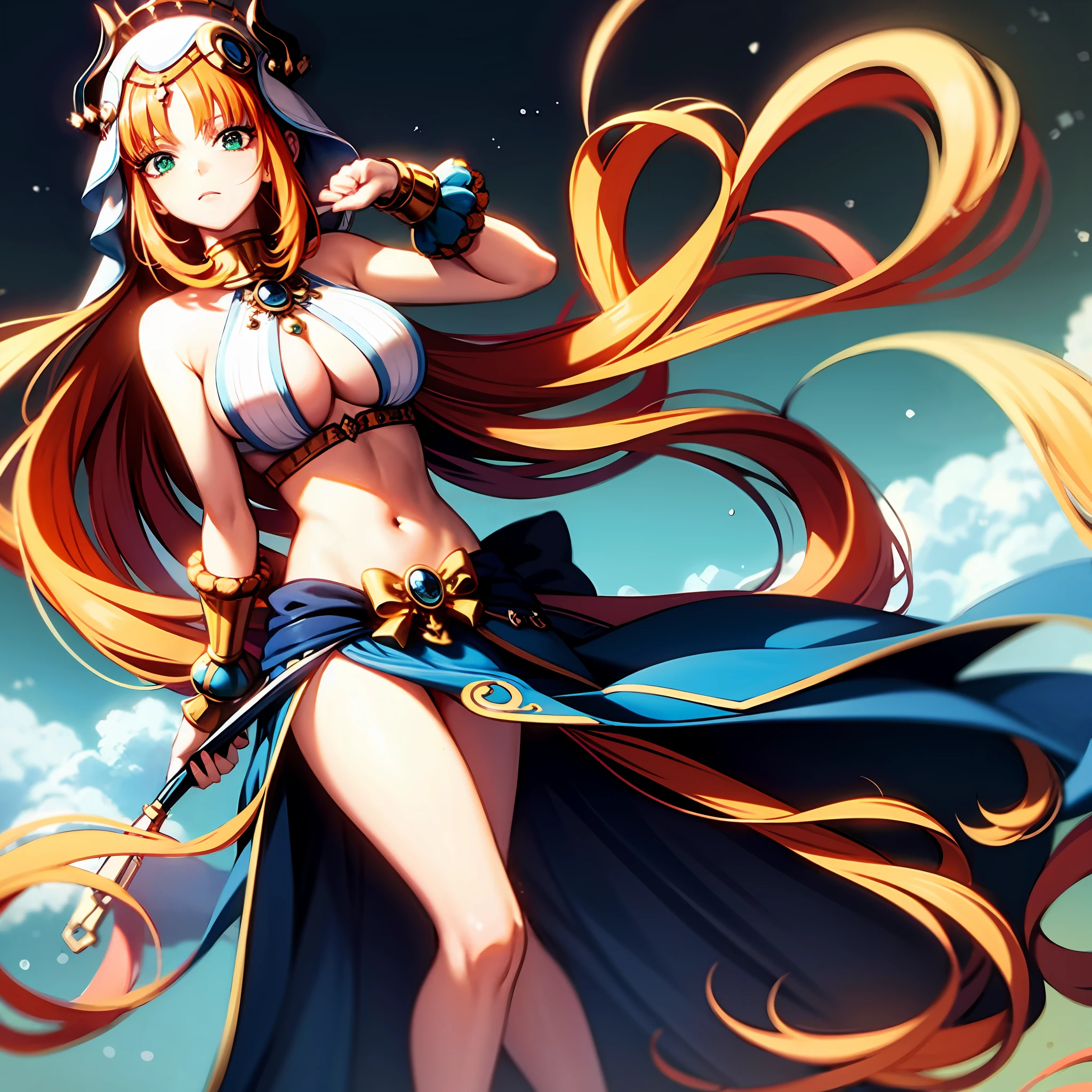 Create Nami of one piece queen version with crown of a sama