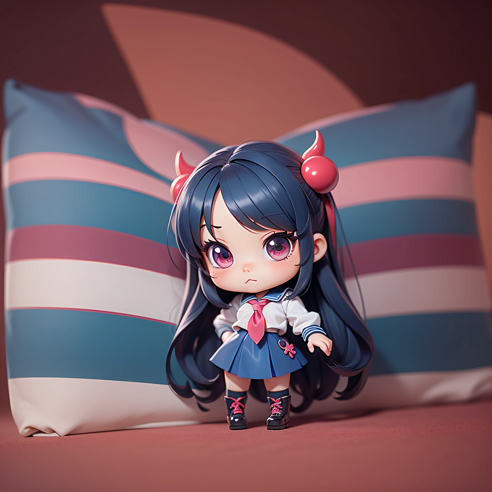 Anime girl in blue uniform with red ribbon, summer clothes, cartoon girl, anime girl, young anime girl, chibi anime girl, cute!! Runt!!! Schoolgirl, Anime Girl, Schoolgirl, Girl in Uniform, Chibi Girl, Cute Anime Girl, Anime Chibi, Portrait of Cute Anime Girl, Anime Girl, Cute Schoolgirl, Long Hair Anime Girl, Female Anime Character, Little Devilish Eyes, Little Devil, Tsundere, Mini, Chibi! standing, 2D,2D anime character girl, 2D girl
