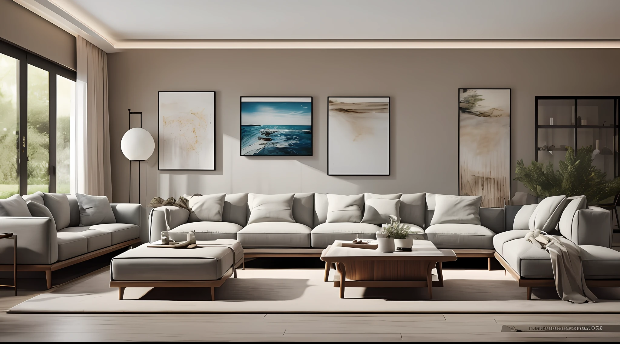 (Masterpiece), (High Quality), Best Picture Quality, (Real), (Realistic), Super Detailed, (Full Detail), (4K), 8K, Modern Furniture, Indoor, Living Room