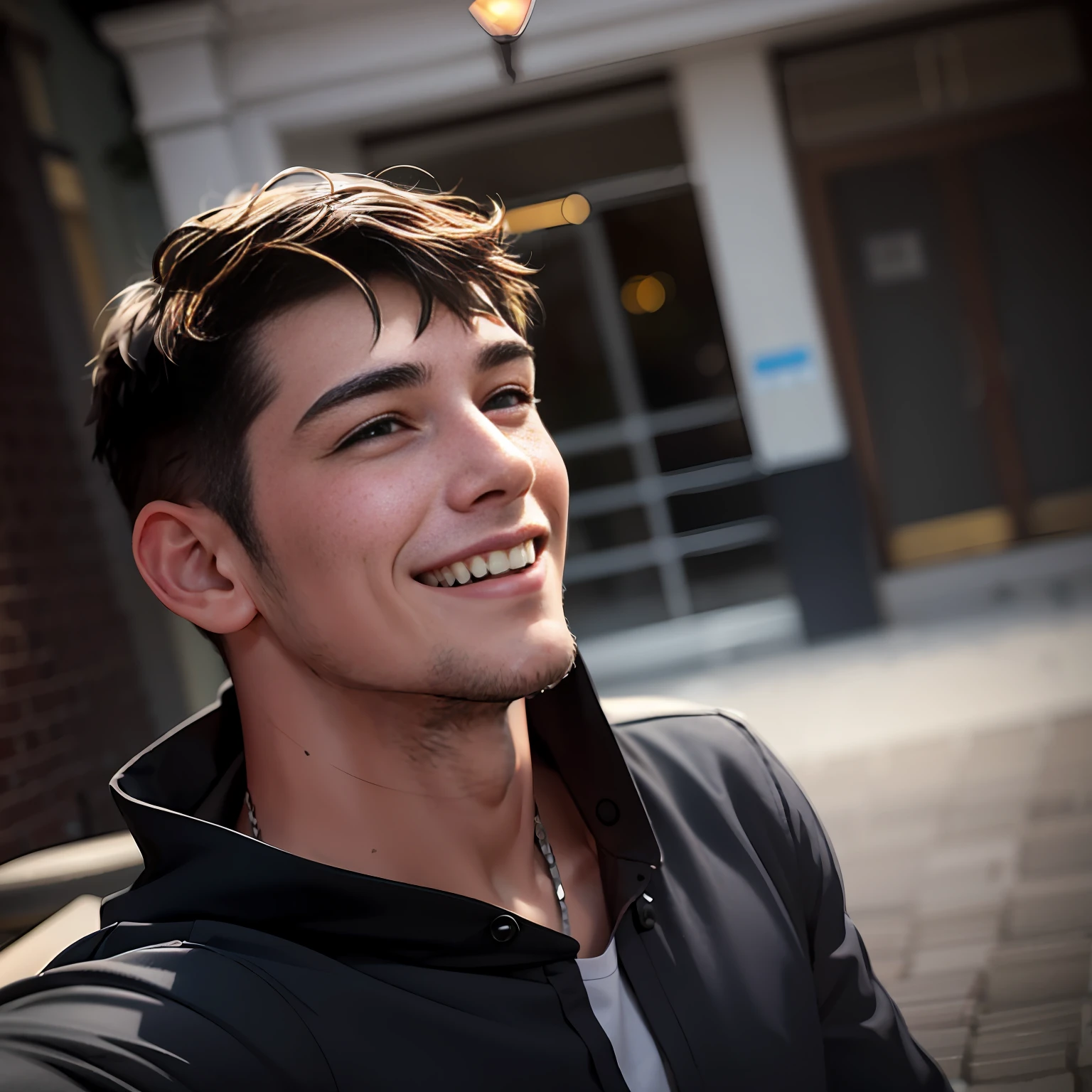 there is a man that is smiling and looking up at the camera, 18 years old, headshot profile picture, 2 2 years old, selfie shot straight on angle, around 1 9 years old, 1 6 years old, profile picture 1024px, mateus 9 5, very slightly smiling, 21 years old, very very low quality picture, selfie photo