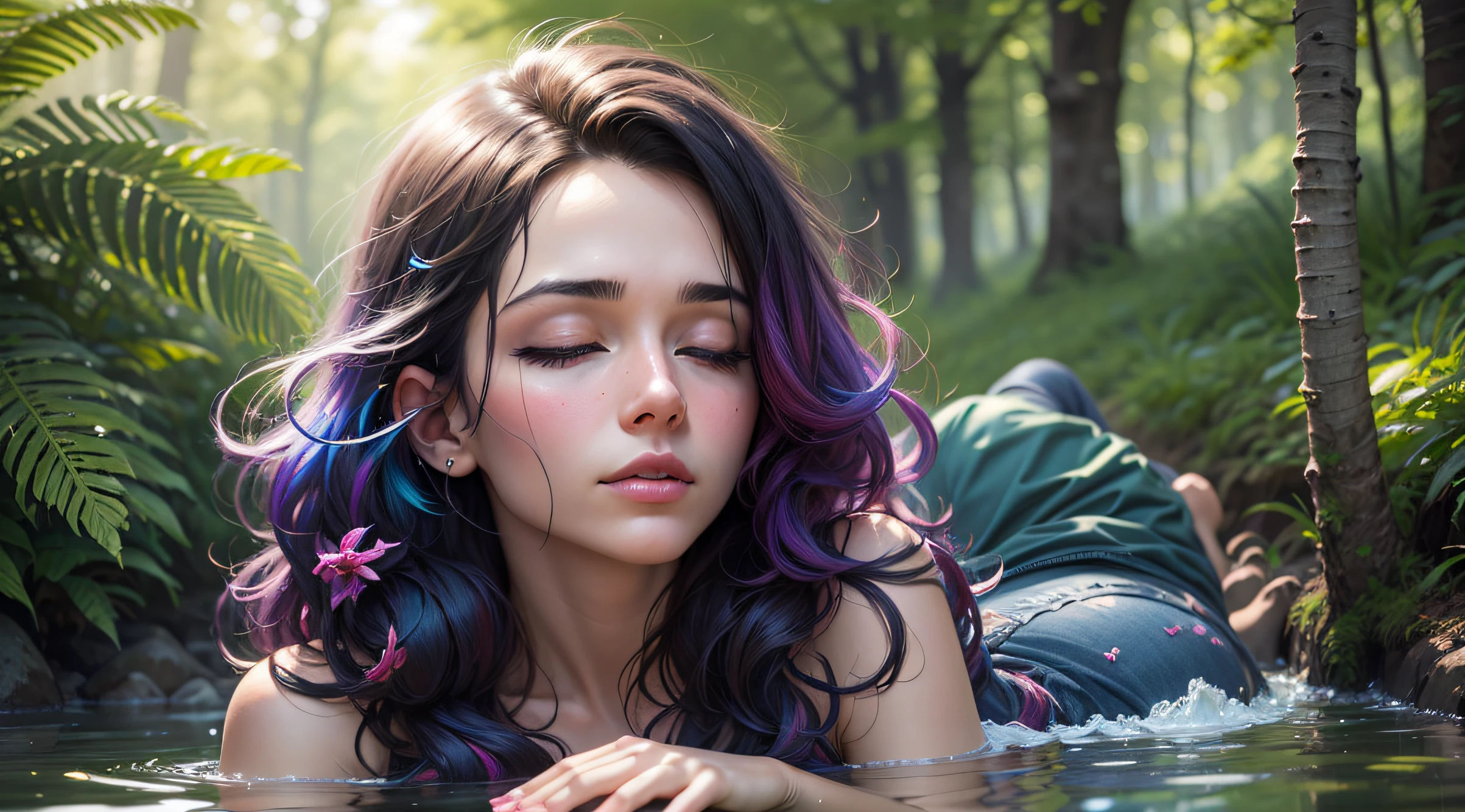 create a super realistic and colorful relaxation image..... for you tube