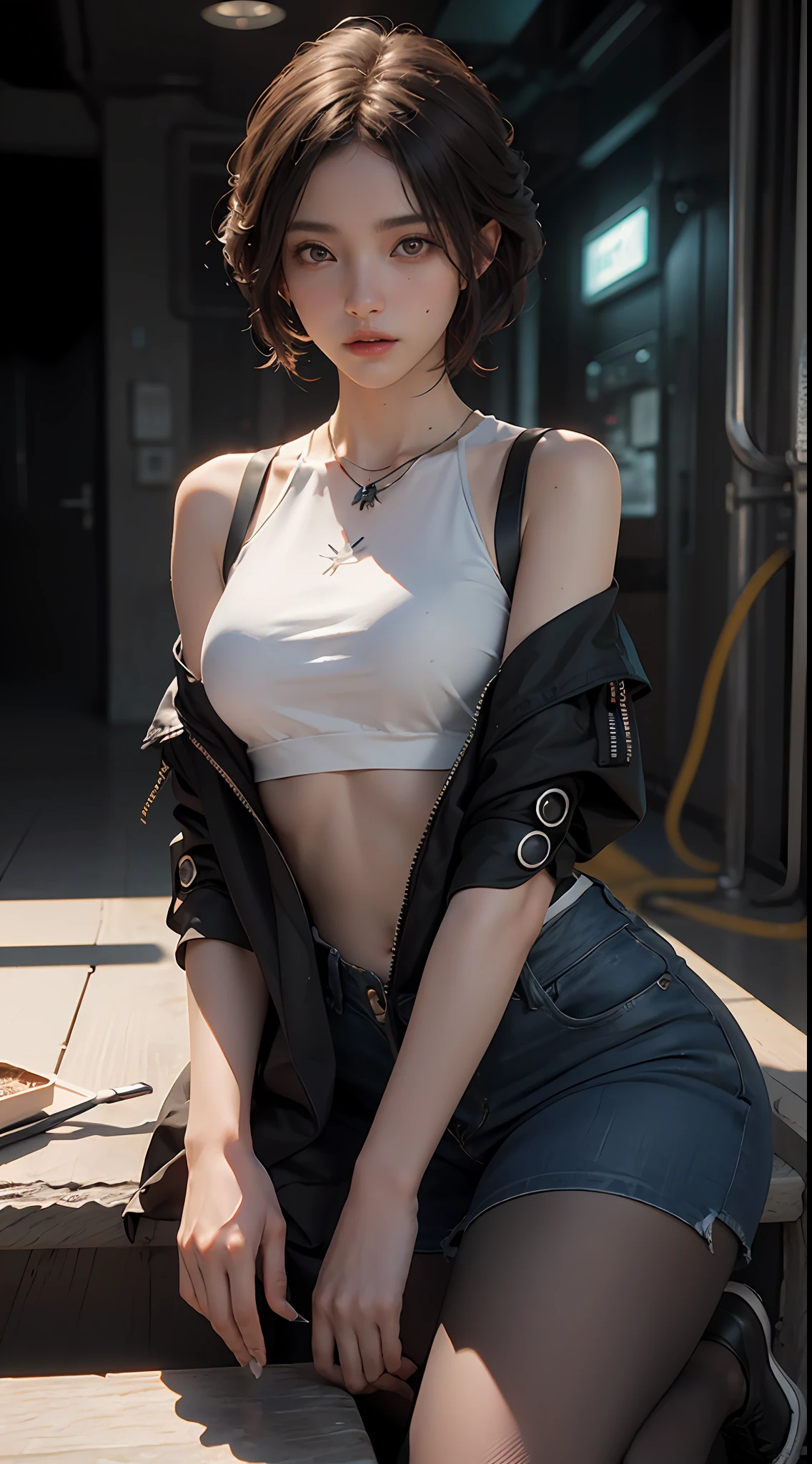 random color outfit, running, ((Best quality)), ((masterpiece)), (detailed:1.4), 3D, an image of a beautiful cyberpunk female,HDR (High Dynamic Range),Ray Tracing,NVIDIA RTX,Super-Resolution,Unreal 5,Subsurface scattering,PBR Texturing,Post-processing,Anisotropic Filtering,Depth-of-field,Maximum clarity and sharpness,Multi-layered textures,Albedo and Specular maps,Surface shading,Accurate simulation of light-material interaction,Perfect proportions,Octane Render,Two-tone lighting,Wide aperture,Low ISO,White balance,Rule of thirds,8K RAW,