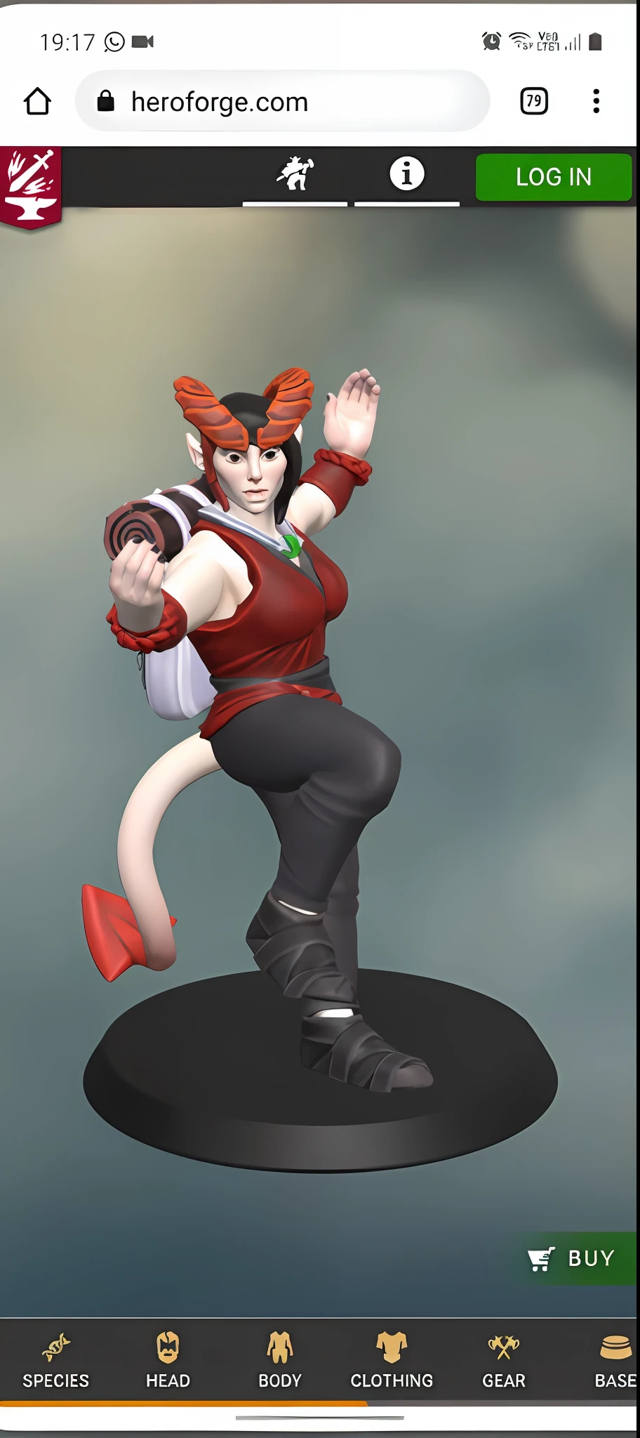 a close up of a toy figure of a person with a red outfit, tiefling female warlock, tiefling from d & d, alluring tiefling druid, tiefling, attractive tiefling druid, tiefling rogue, sfw version, tiefling bard, fox nobushi, cosmic tiefling d&d, attack pose, mai shiranui