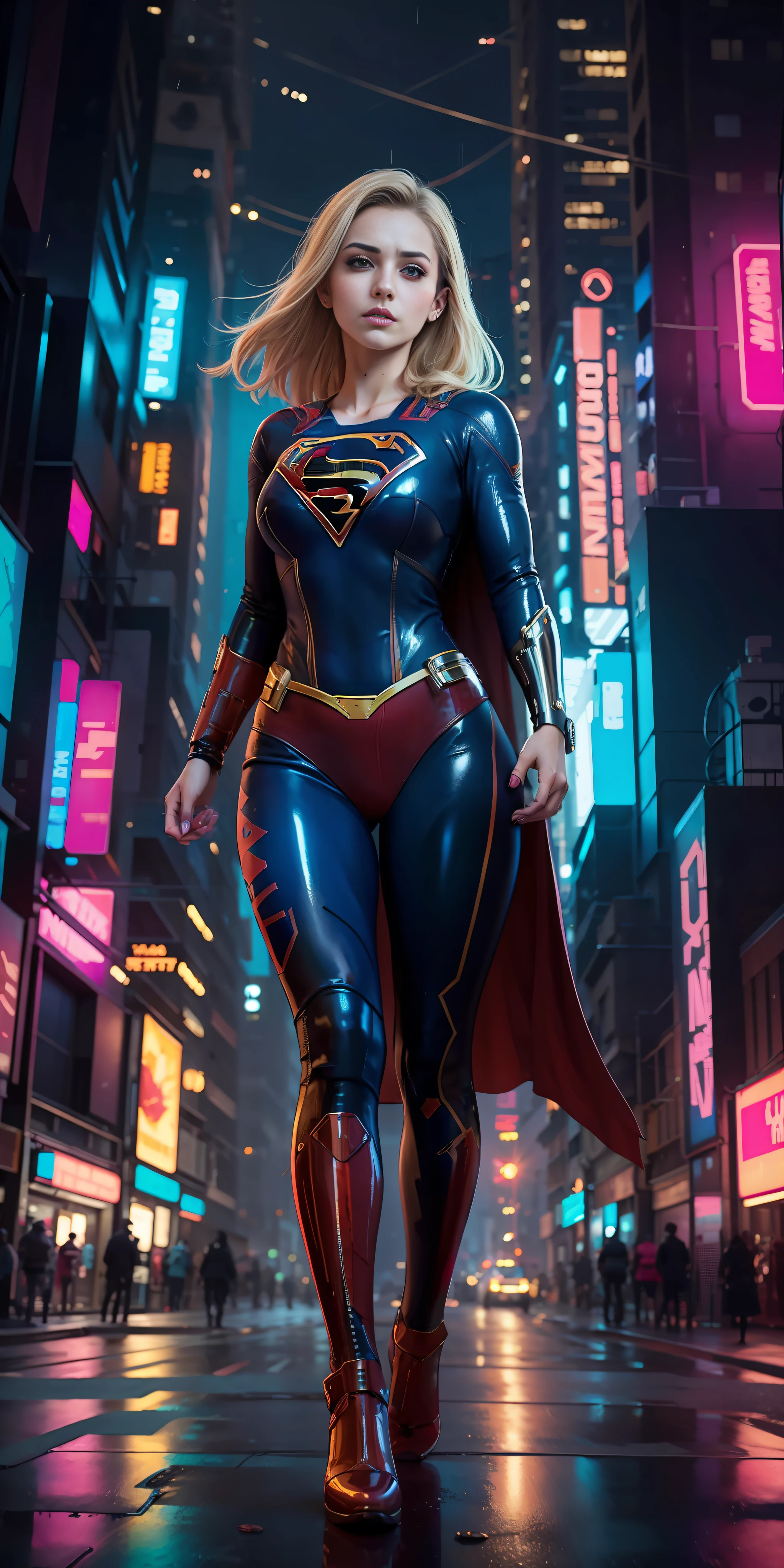 ((Best Quality of Supergirl)), ((masterpiece)), (detailed: 1.4), 3D, a detailed image of actress riley reid, HDR (High Dynamic Range),Ray Tracing,NVIDIA RTX,Super-Resolution,Unreal 5,Subsurface scattering, PBR texture, Post-processing, cyber woman in latex suit walking down a city street, cyberpunk 2 0 y. The Model Girl, Cyberpunk Girl, Cyberpunk Woman, Cyberpunk Themed Art,  in cyberpunk city, cyberpunk femme fatale, cyberpunk beautiful girl, female cyberpunk, female cyberpunk anime girl, cyberpunk judy alvarez, hyper-realistic cyberpunk style, cyberpunk art style, cyberpunk women, cyberpunk character, dreamy cyberpunk girl, Godmachine style, a night rain ultra realistic cyberpunk atmosphere, future city with neons cyberpunk background, realistic, looking at the camera, wearing a latex costume,  very sexy cosplay