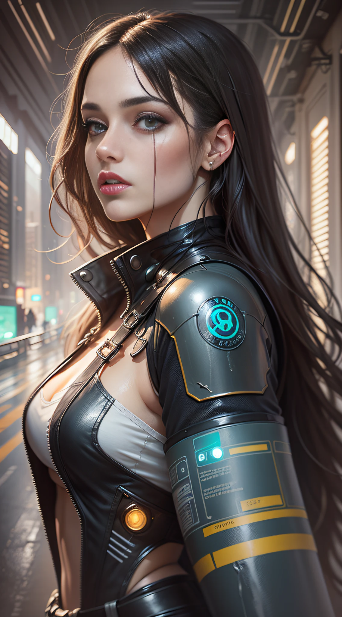 concept steampunk  race pod flying car, astro punk race, pilot girl race, amazing pilot girl at cockpit close-up