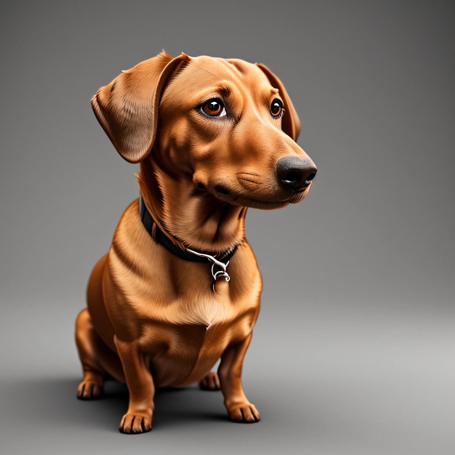 Sweet dachshund, realistic,3d,8k,photorealistic,hyper sharp focus,ultra realistic,rendering,hyper detailed,Hyper-realistic,sharp details, --ar 16:9 --test --creative --upbeta --auto
