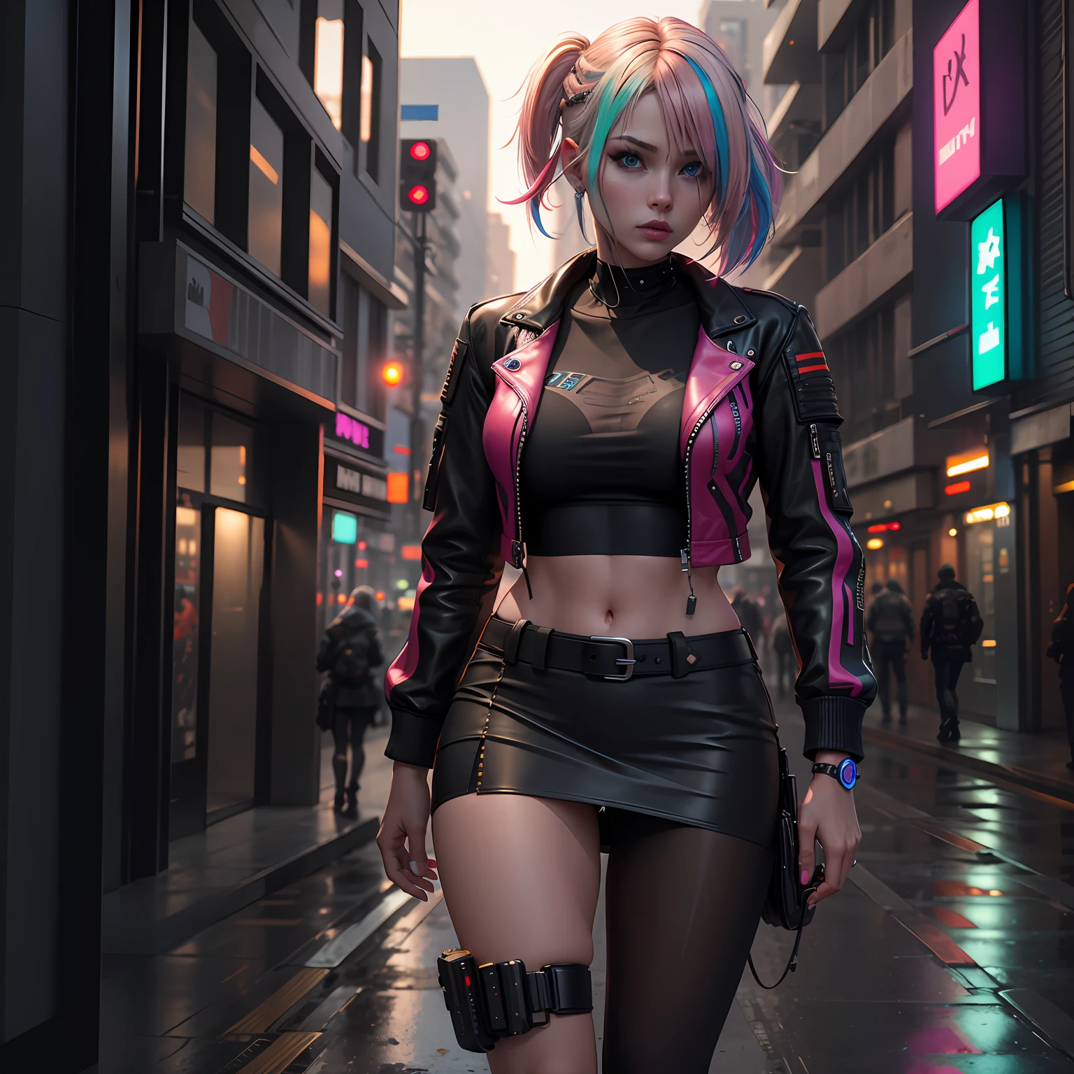 Girl concept, cyberpunk outfit --auto