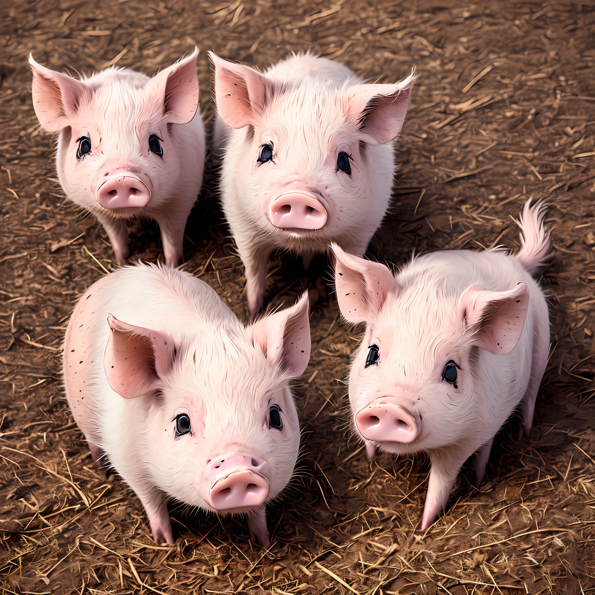 Make pictures of little pigs --auto