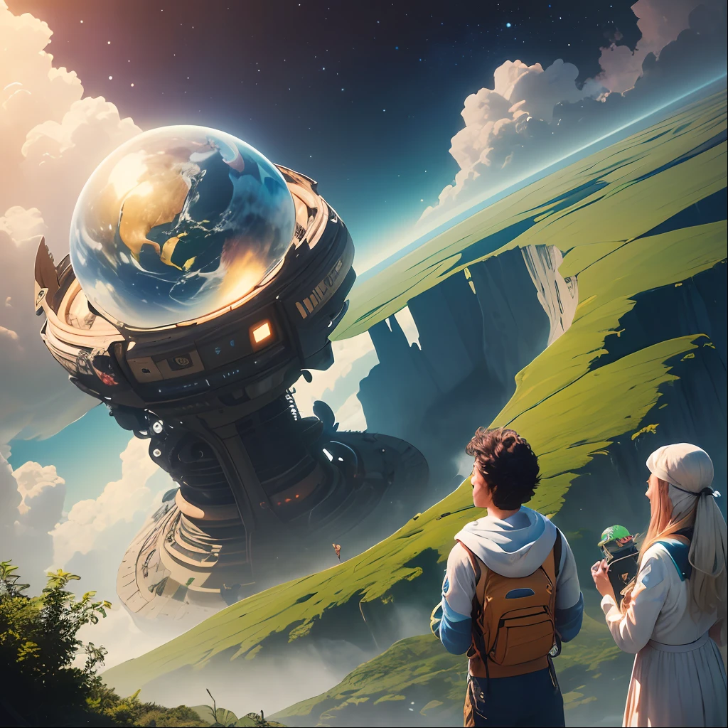The exchange of knowledge and experiences between Mia, Pedro, Luna, Astro and the alien beings was full of special and educational moments. Together, they explored creative and innovative ways to care for the environment in their own worlds, inspiring each other to find sustainable solutions and preserve the planet for future generations.