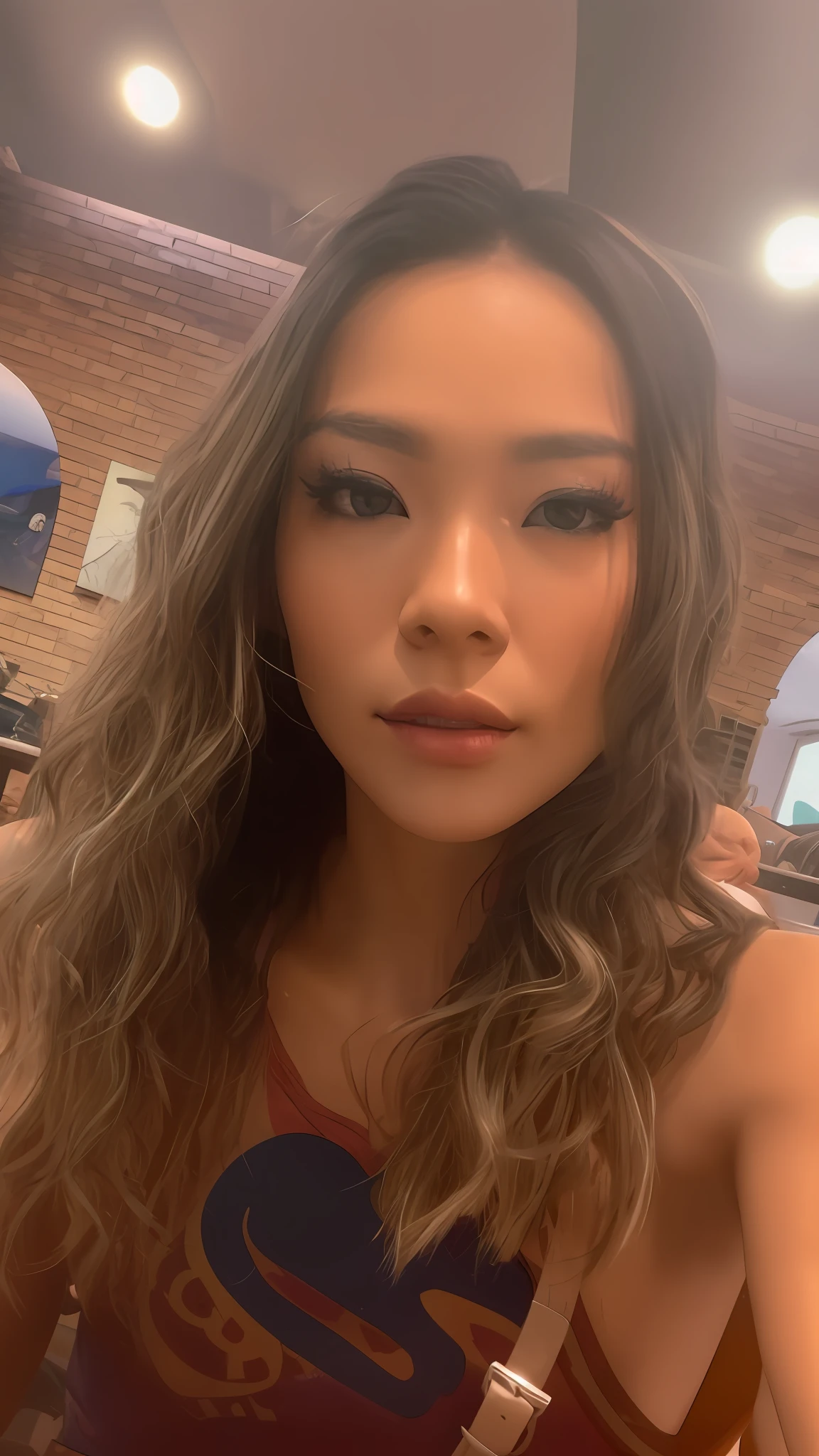 ultra realistic 8k cg, (futuristic:, perfect artwork, masterpiece, futuristic city, futuristic era, mechanic, fantasy), (((detailed background)))sexy 20yo asian woman muscular cyborg fresh model,amazing stunningly beautiful, sitting, looking at camera, black bobcut wavy shiny hair, 50mm portrait, glamour, soft curves, gigantic ass, wide hips, full wet lips, cybernetic perfect body, perfect abs, 3d, ultra realistic, sun