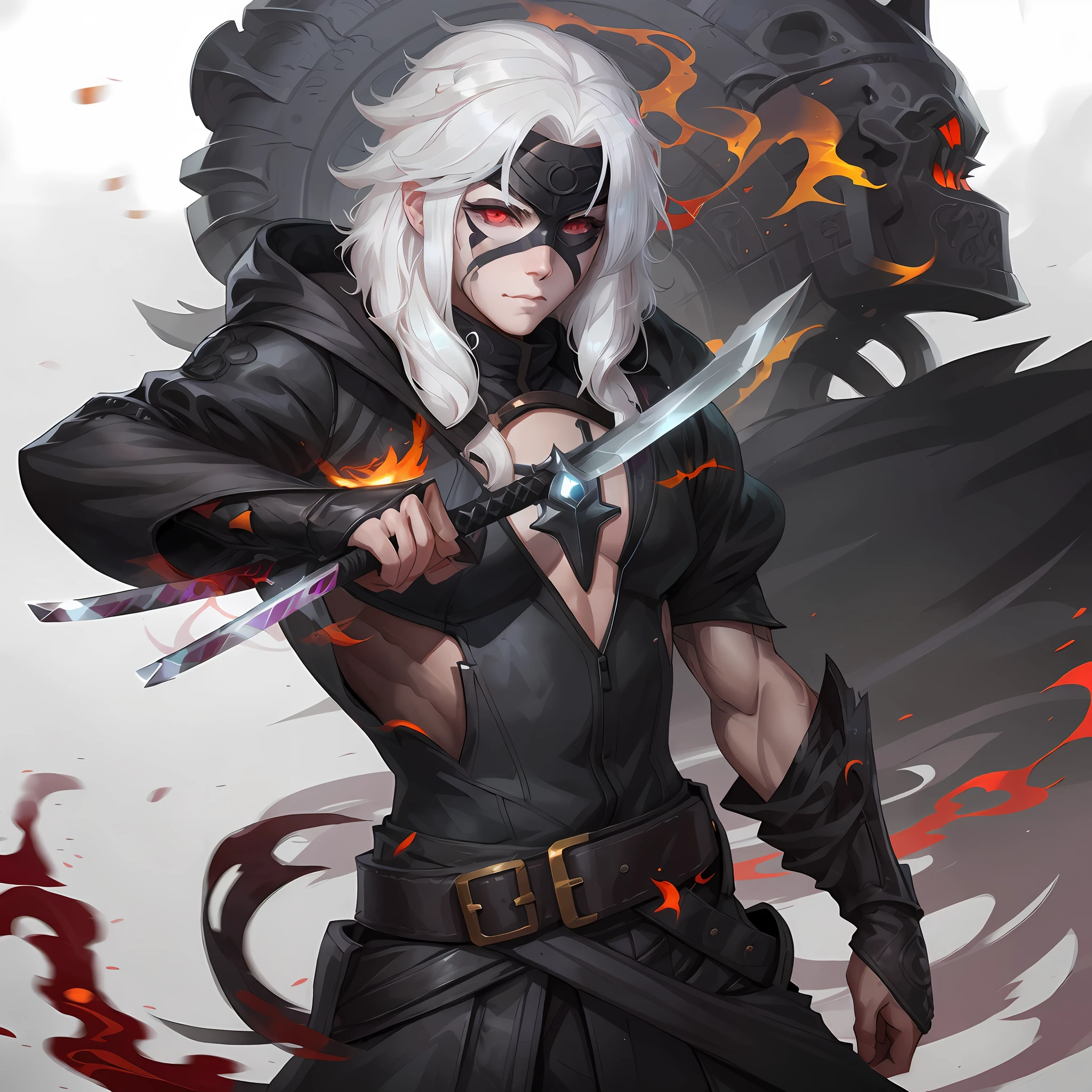 anime character with white hair and black outfit holding a sword, by Yang J, extremely detailed artgerm, beautiful male god of death, badass anime 8 k, amazing portrait of viego, epic exquisite character art, detailed anime character art, by Ryan Yee, detailed fanart, zerochan art, artgerm and rossdraws, stunning character art, by Shitao