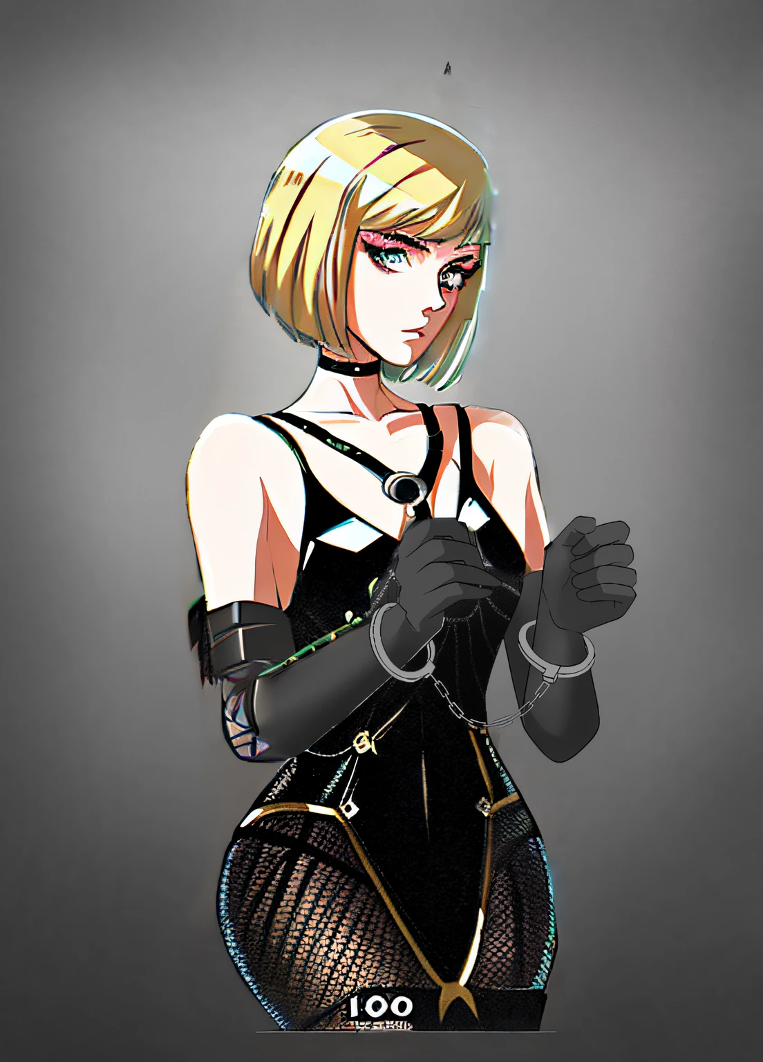 anime, character, girl, sexy, female, manga, Lora, woman, girls, female character, 1920, flapper, handcuffed, bob cut,