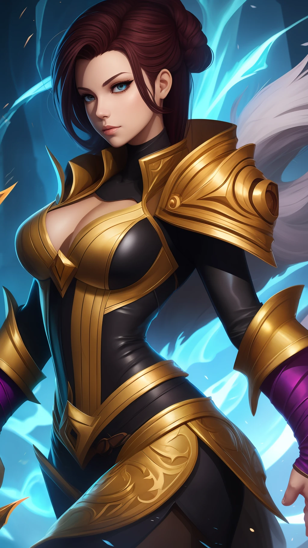 Evelyn, personagen of league of legends, very detailed, mobile wallpaper, 8k --auto