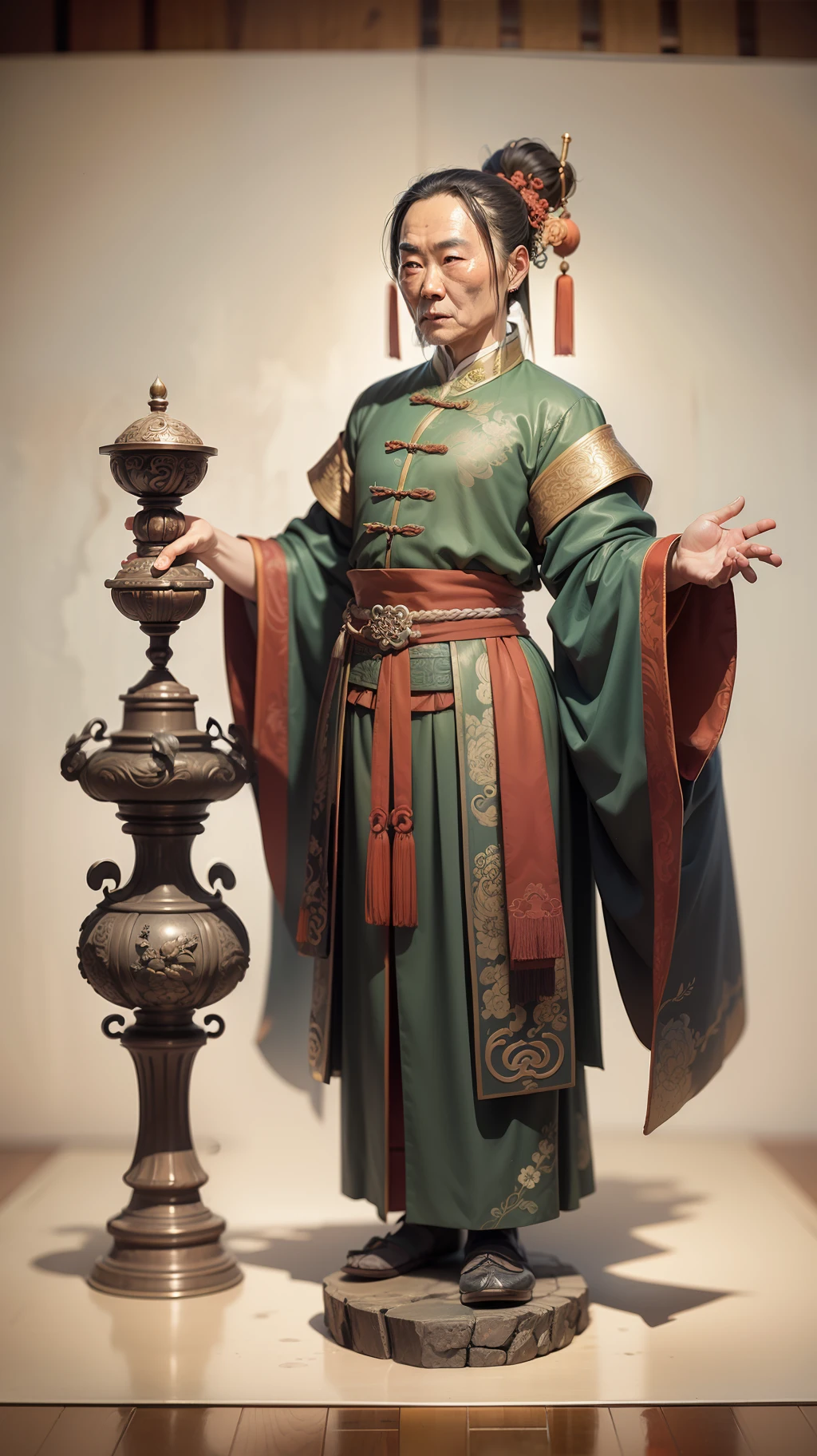 An old Chinese sage ((detailed))