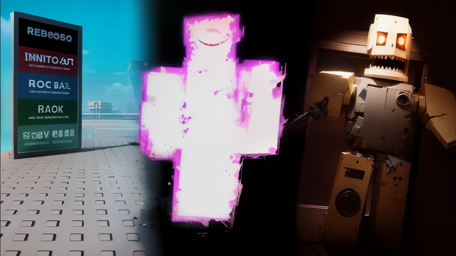 Roblox style animatronic, destroyed --auto