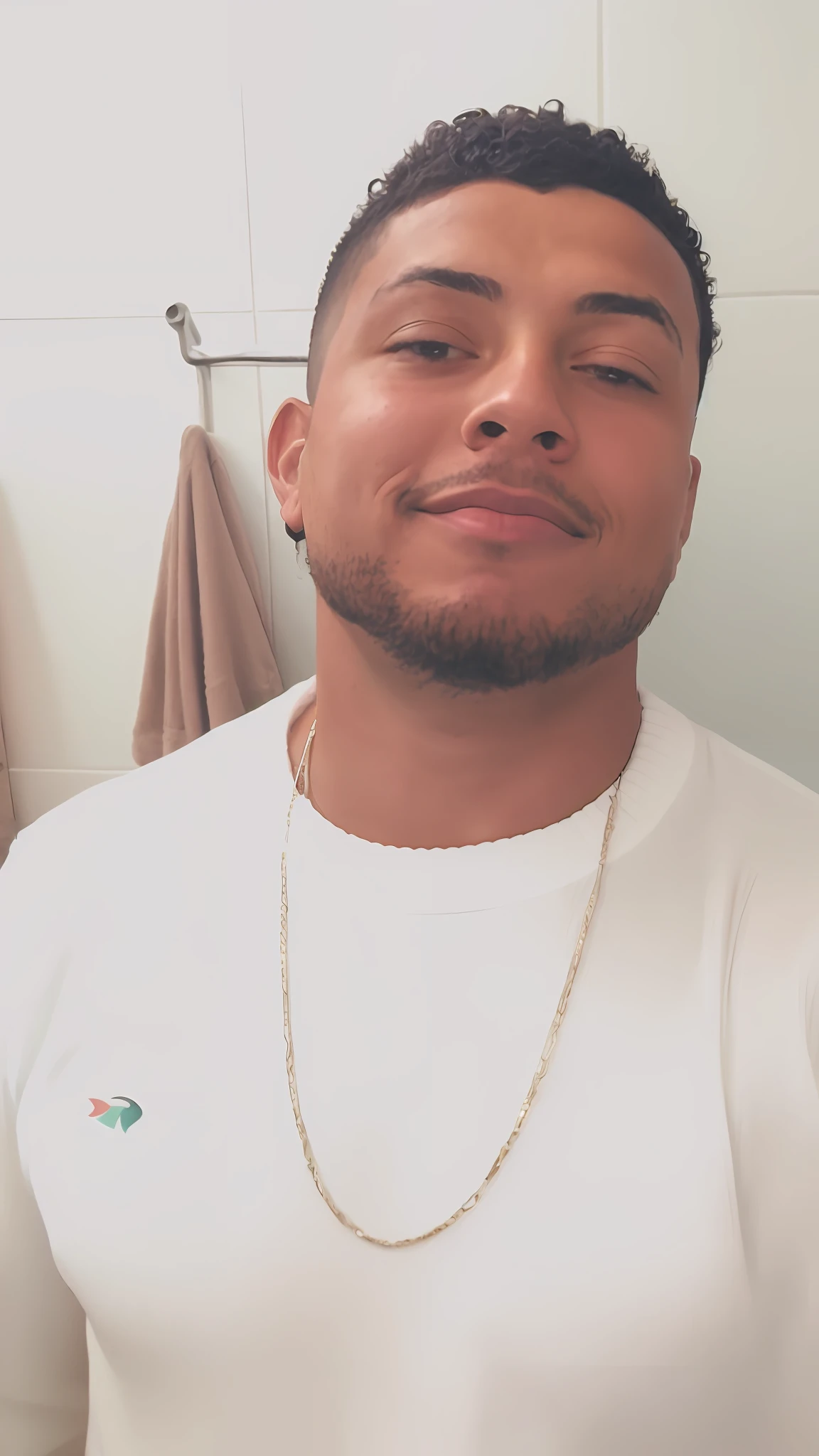 there is a man that is taking a selfie in the bathroom, profile photo, headshot profile picture, taken in the early 2020s, profile image, profile pic, caio santos, profile picture, very very low quality picture, around 1 9 years old, ronaldo nazario, ronaldo nazario fenomeno, instagram story, portait photo profile picture